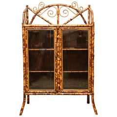 Superb 19th Century English Bamboo Cabinet