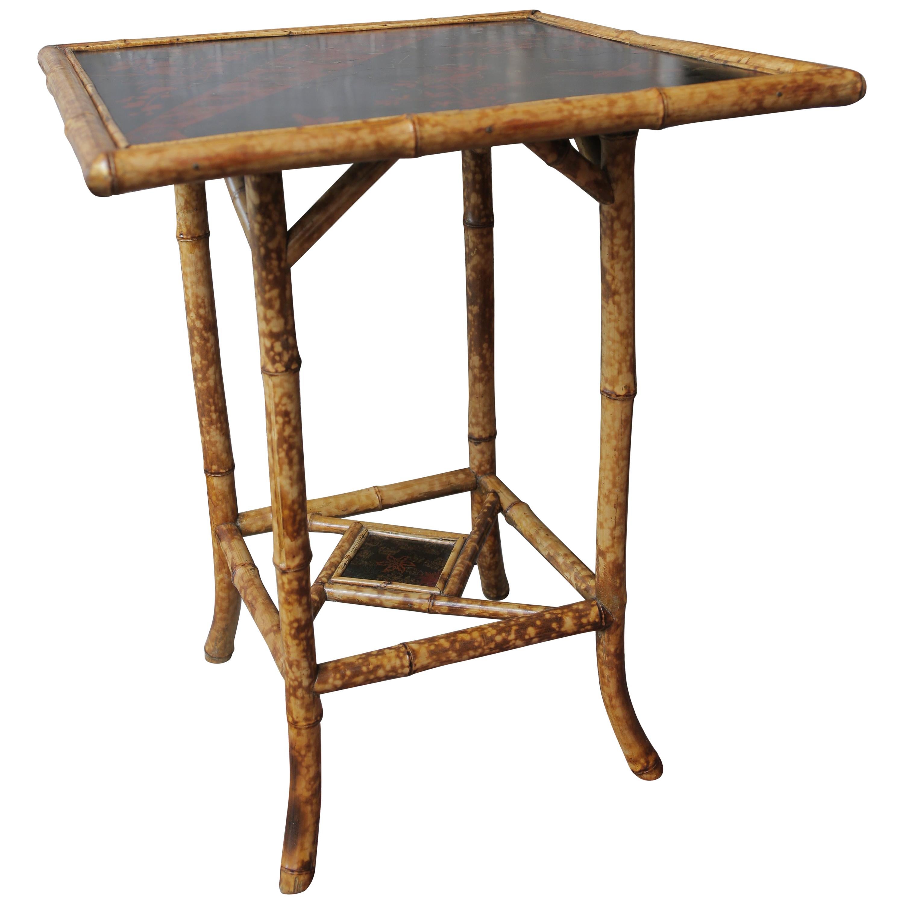 Superb 19th Century English Bamboo Side Table