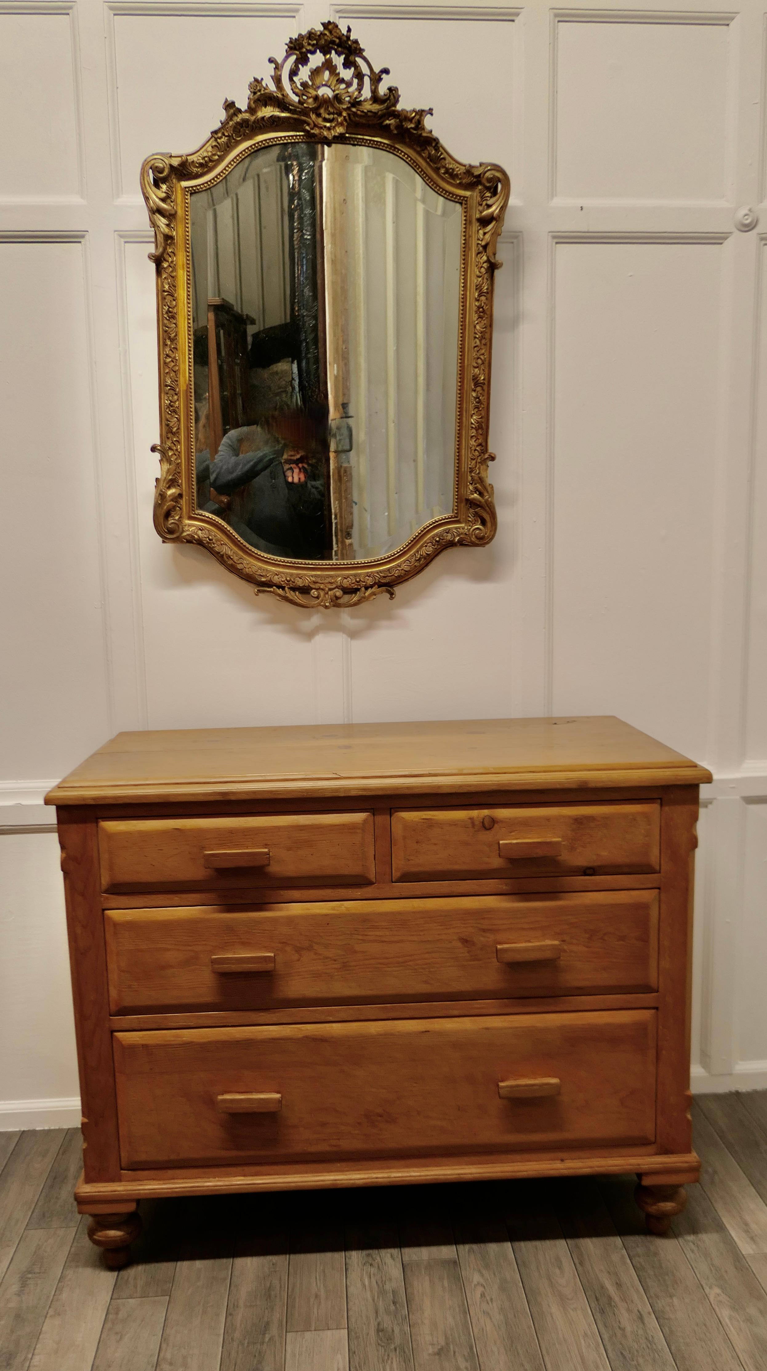 Superb 19th Century French Gilt Pier Mirror For Sale 2