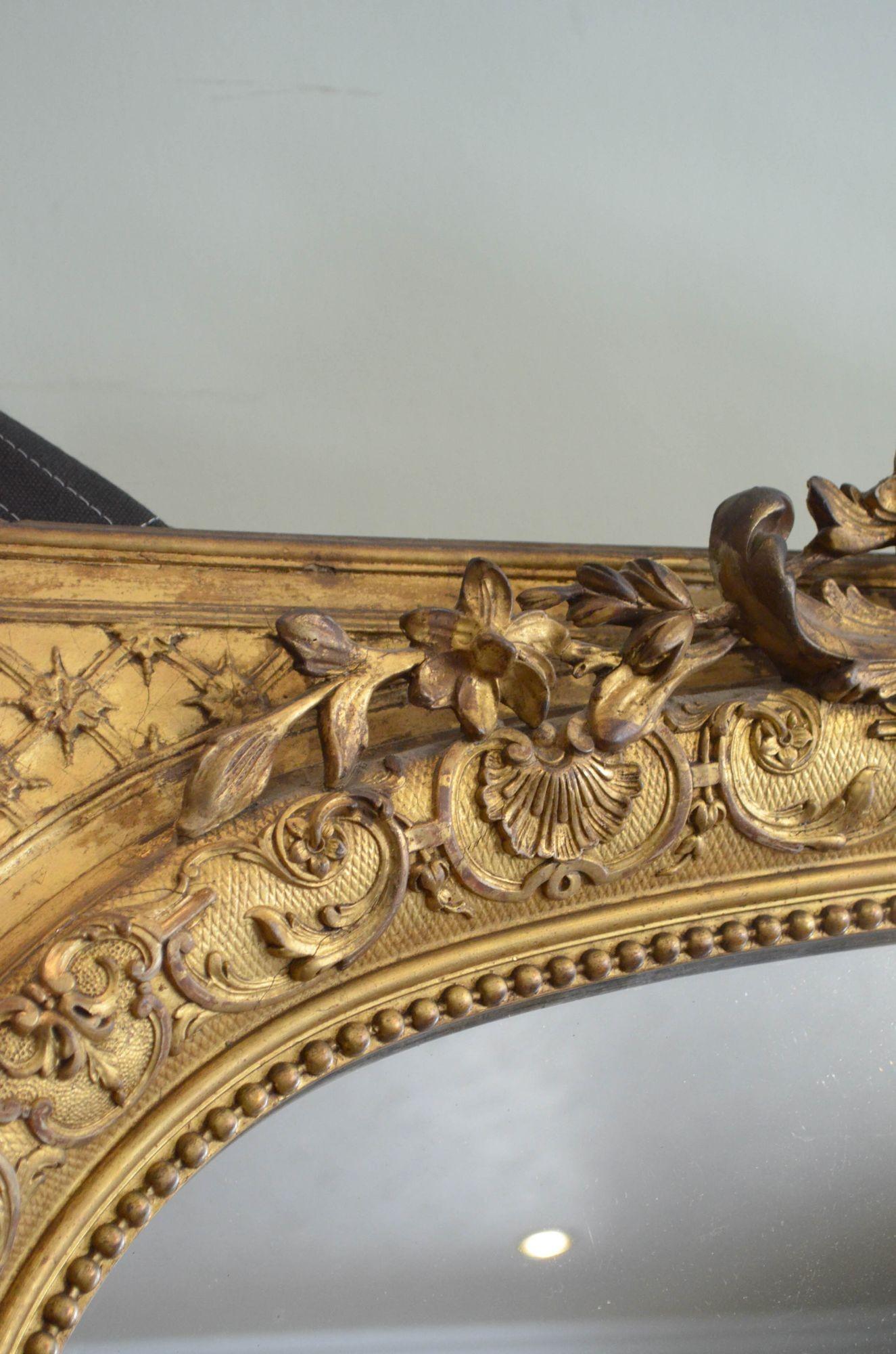 Hervorragender Bodenständer aus vergoldetem Holz aus dem 19. Jahrhundert H203cm im Angebot 4