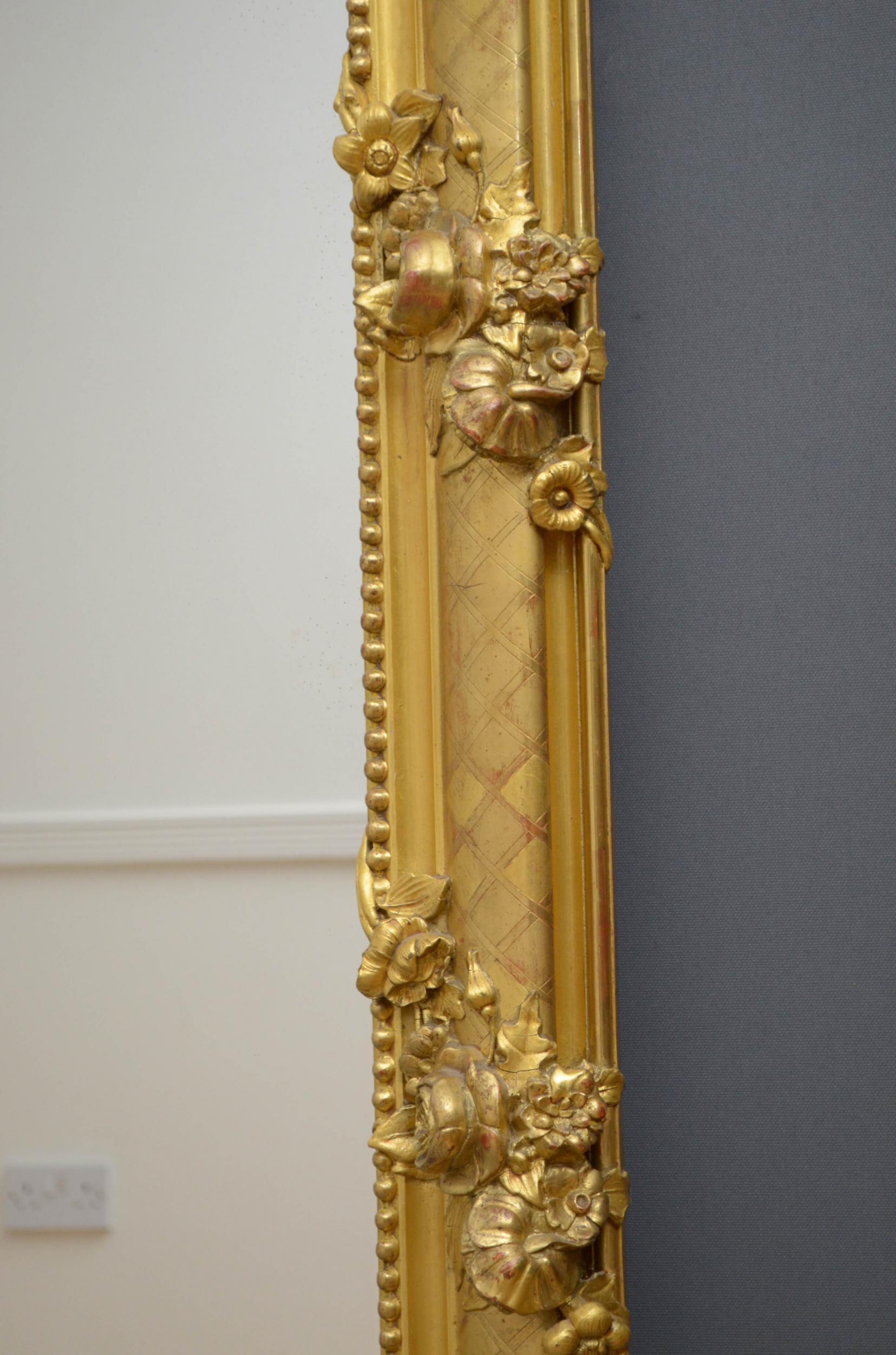 Superb 19th Century Giltwood Mirror 6