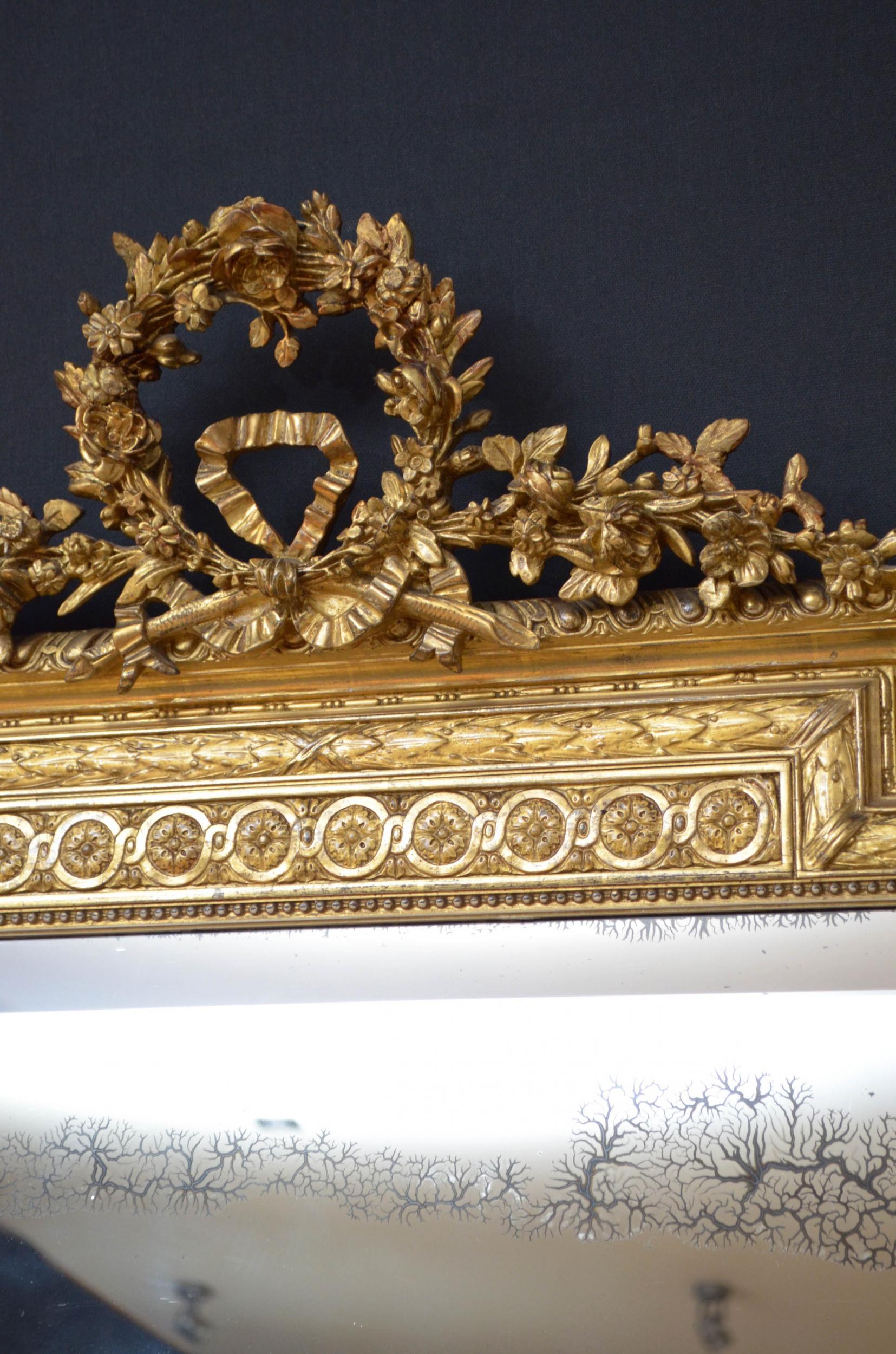 Superb 19th Century Giltwood Mirror 6