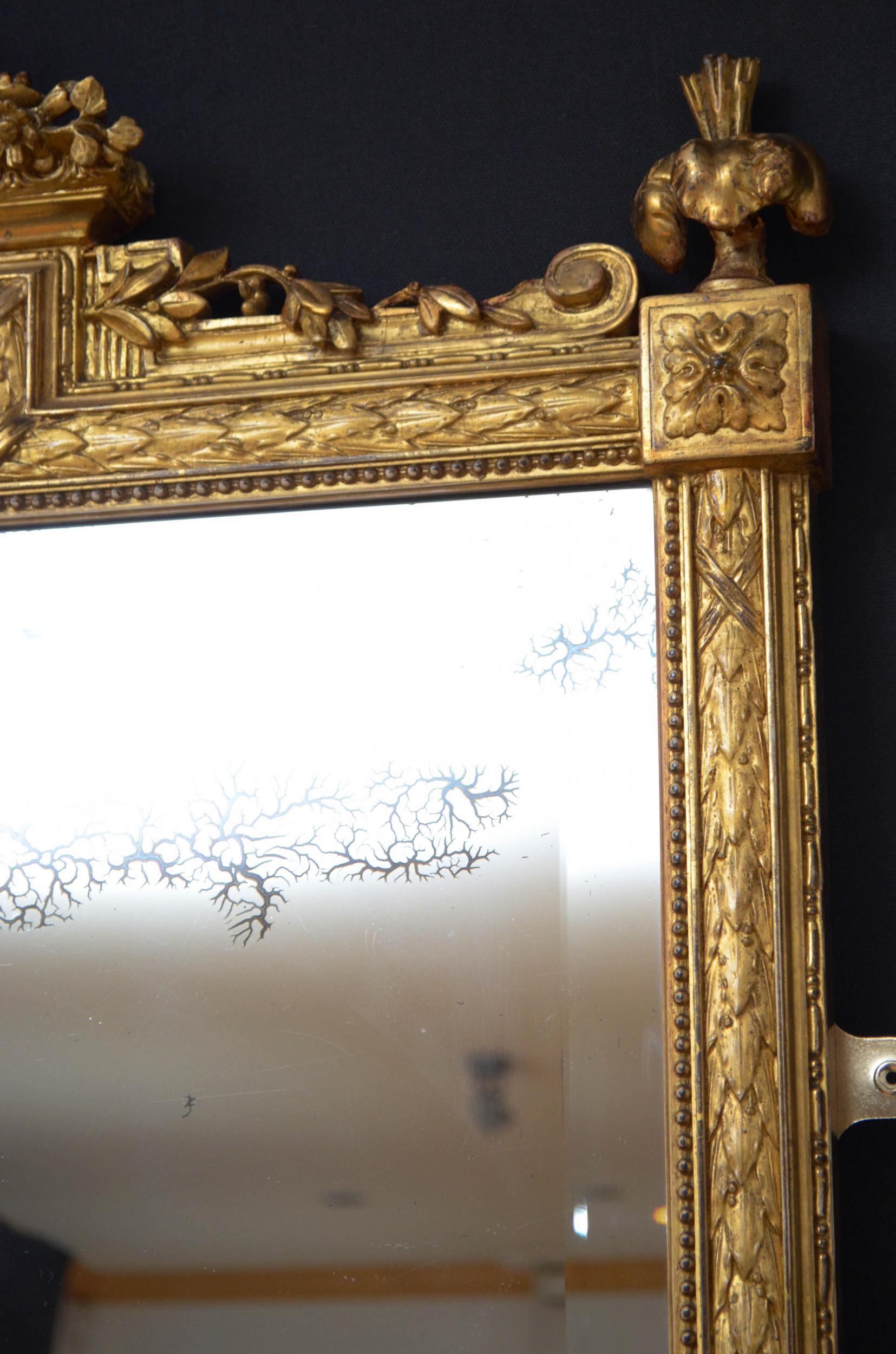 Superb 19th Century Giltwood Mirror 7