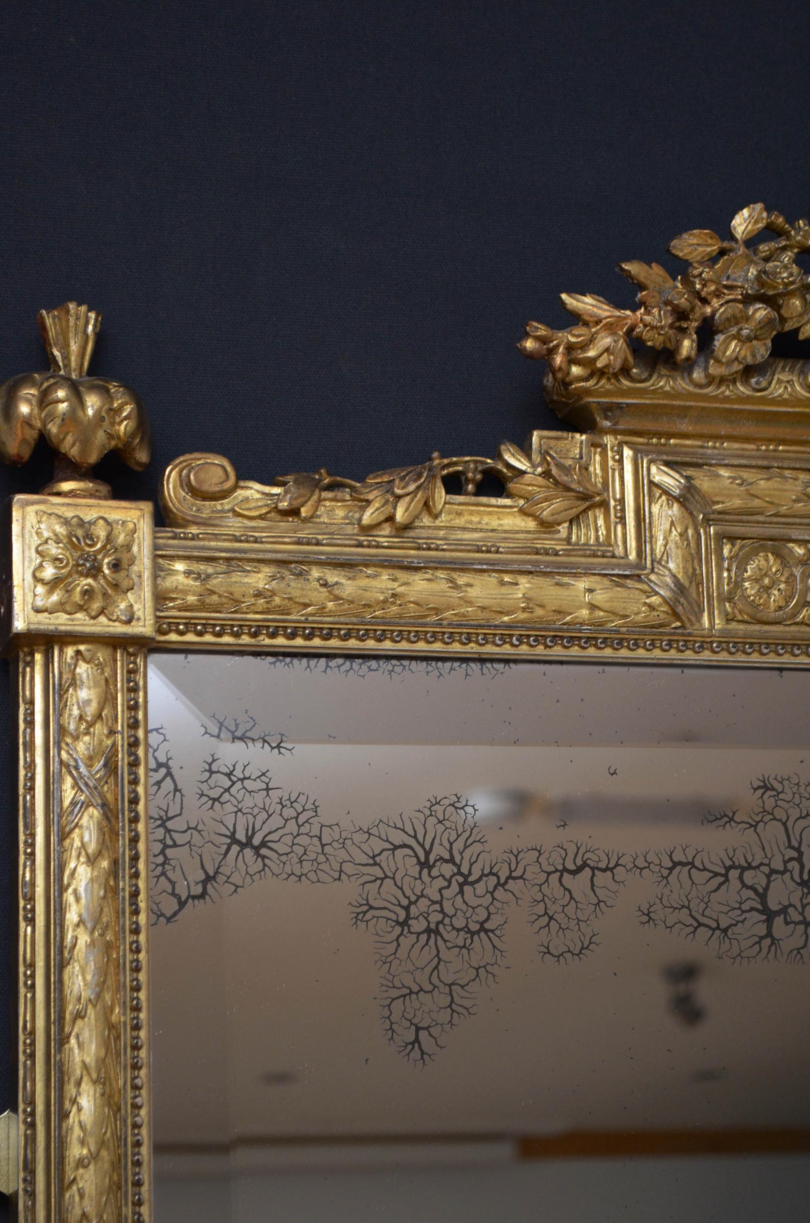 Superb 19th Century Giltwood Mirror 1
