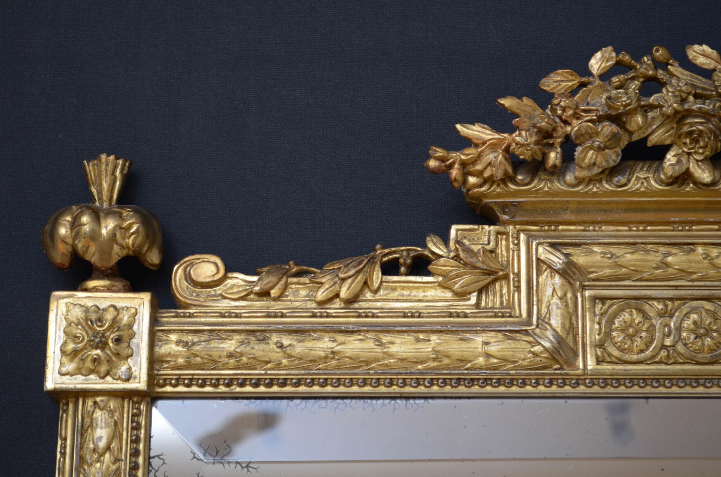 Superb 19th Century Giltwood Mirror 2