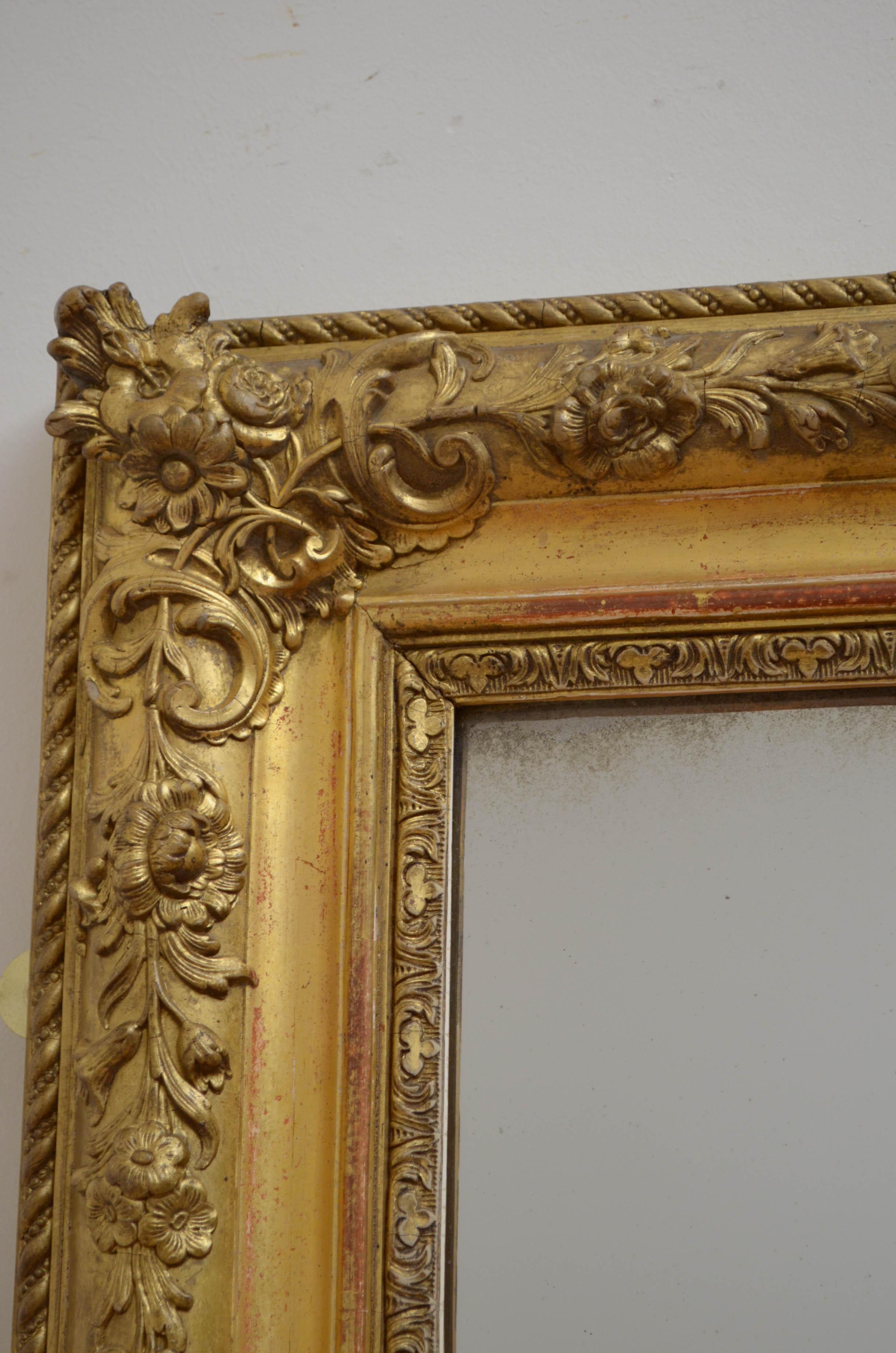 Superb 19th Century Giltwood Wall Mirror 2