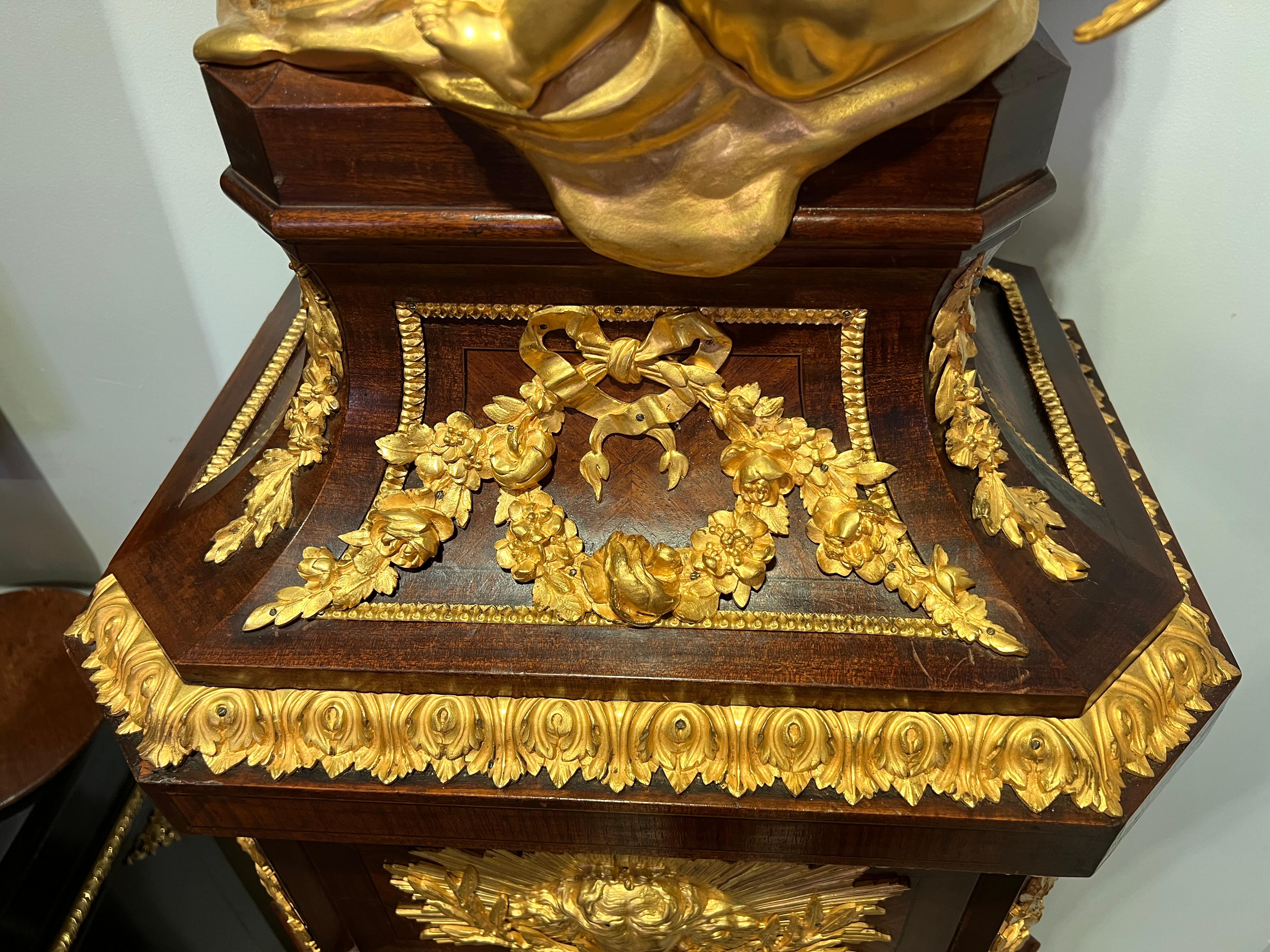 Superbo orologio a pendolo del XIX secolo di Haentges Freres in vendita 5