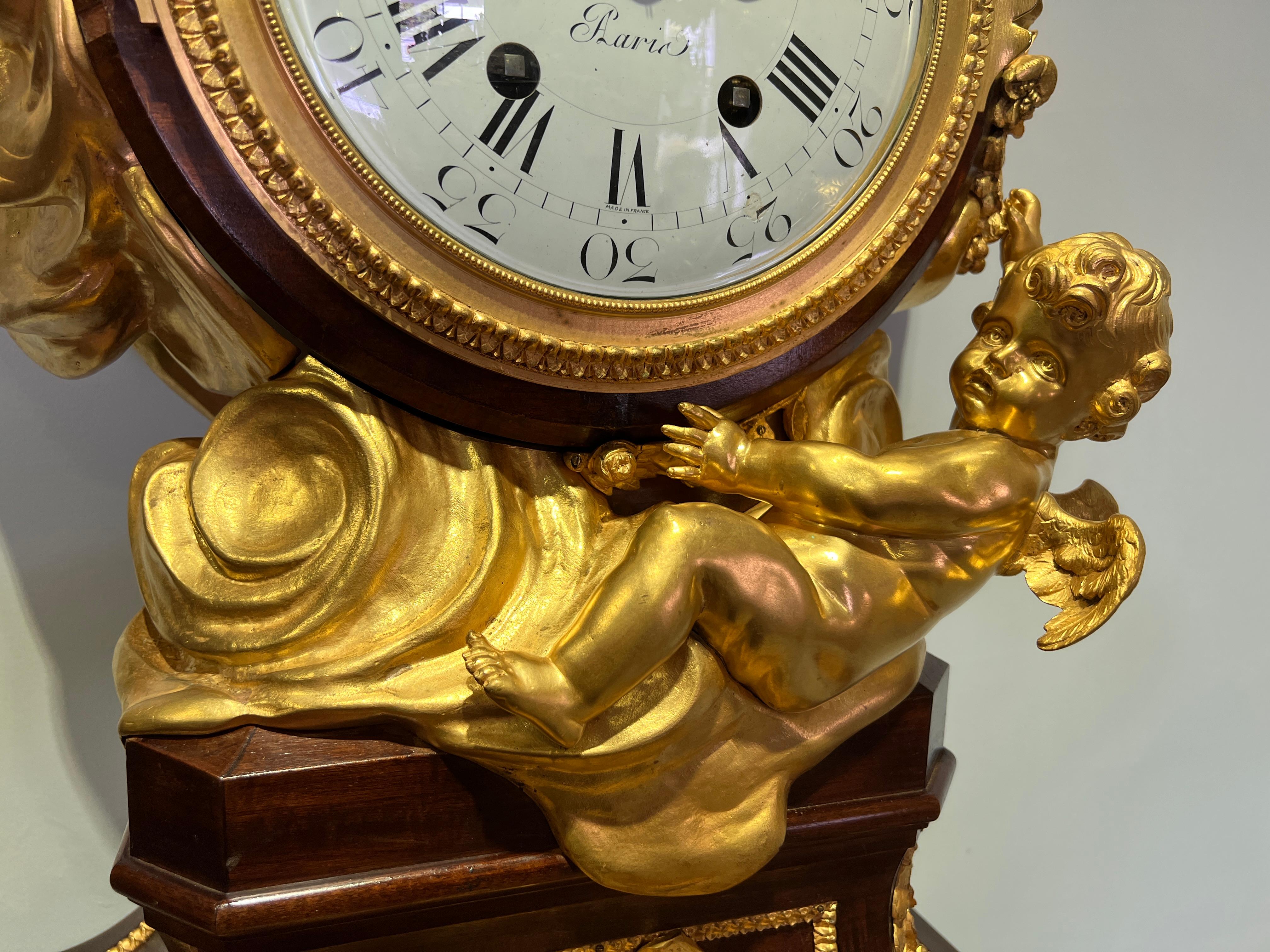 Superbo orologio a pendolo del XIX secolo di Haentges Freres in vendita 6