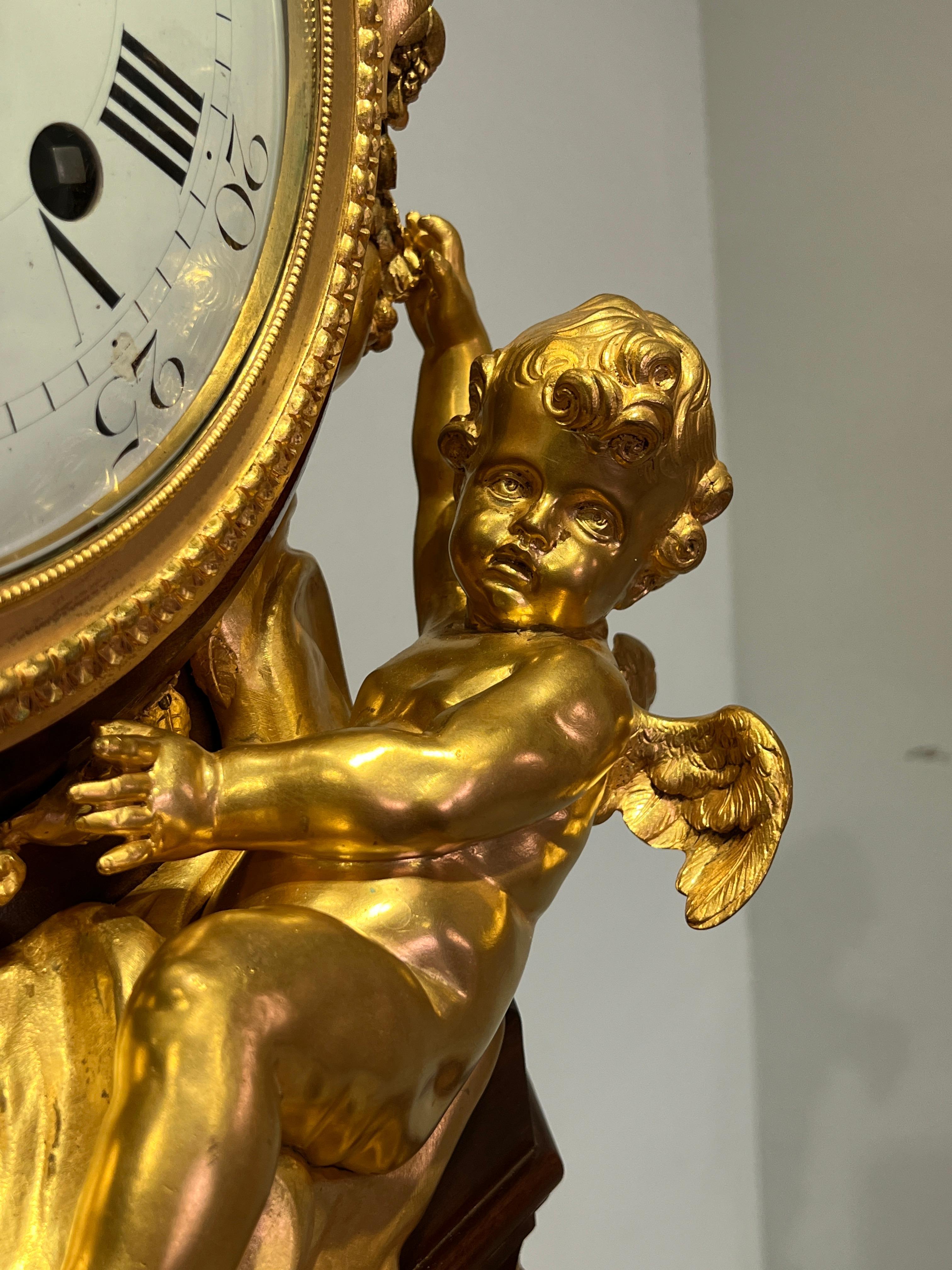 Superbo orologio a pendolo del XIX secolo di Haentges Freres in vendita 7