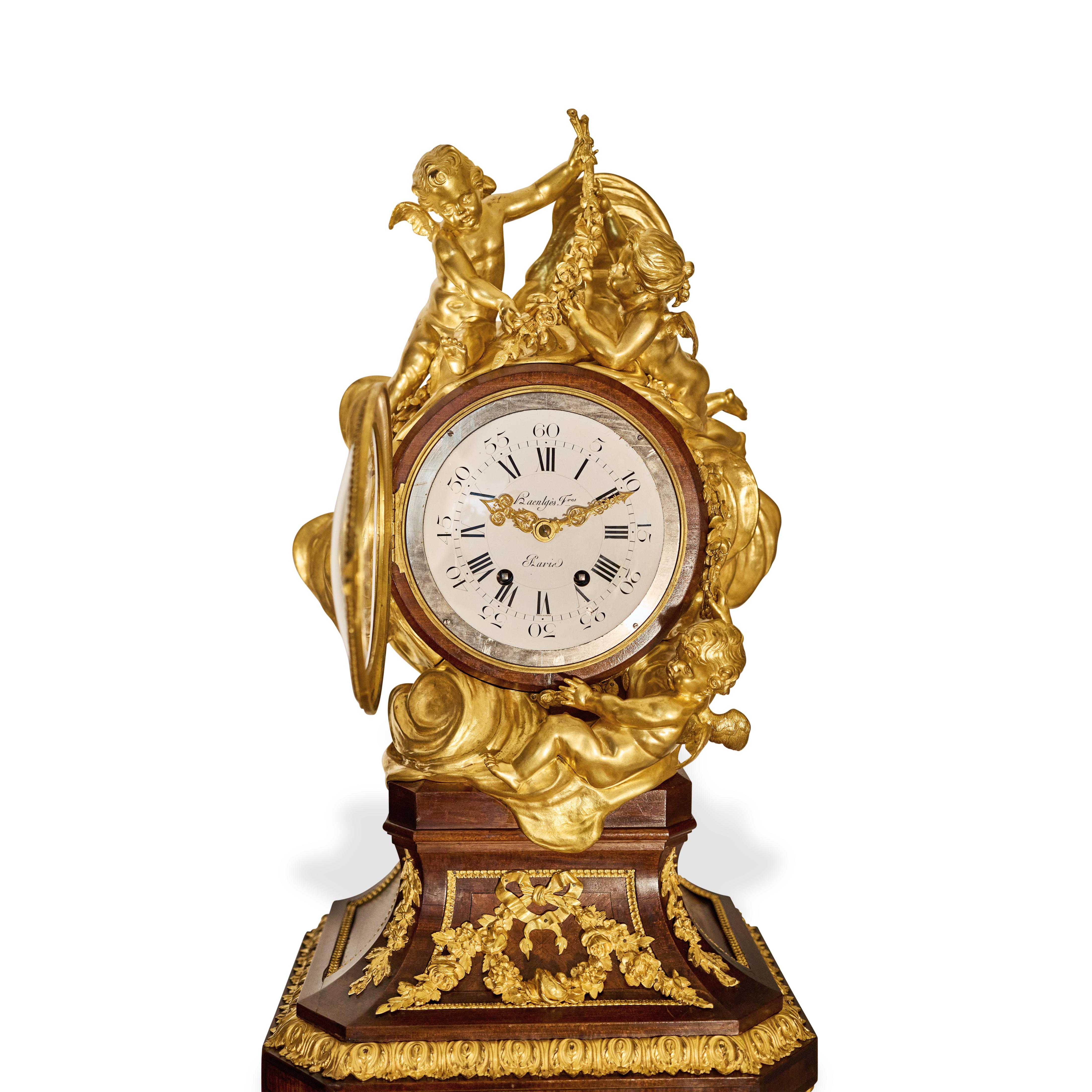 French Superb 19th Century Grandfather Clock by Haentges Freres For Sale