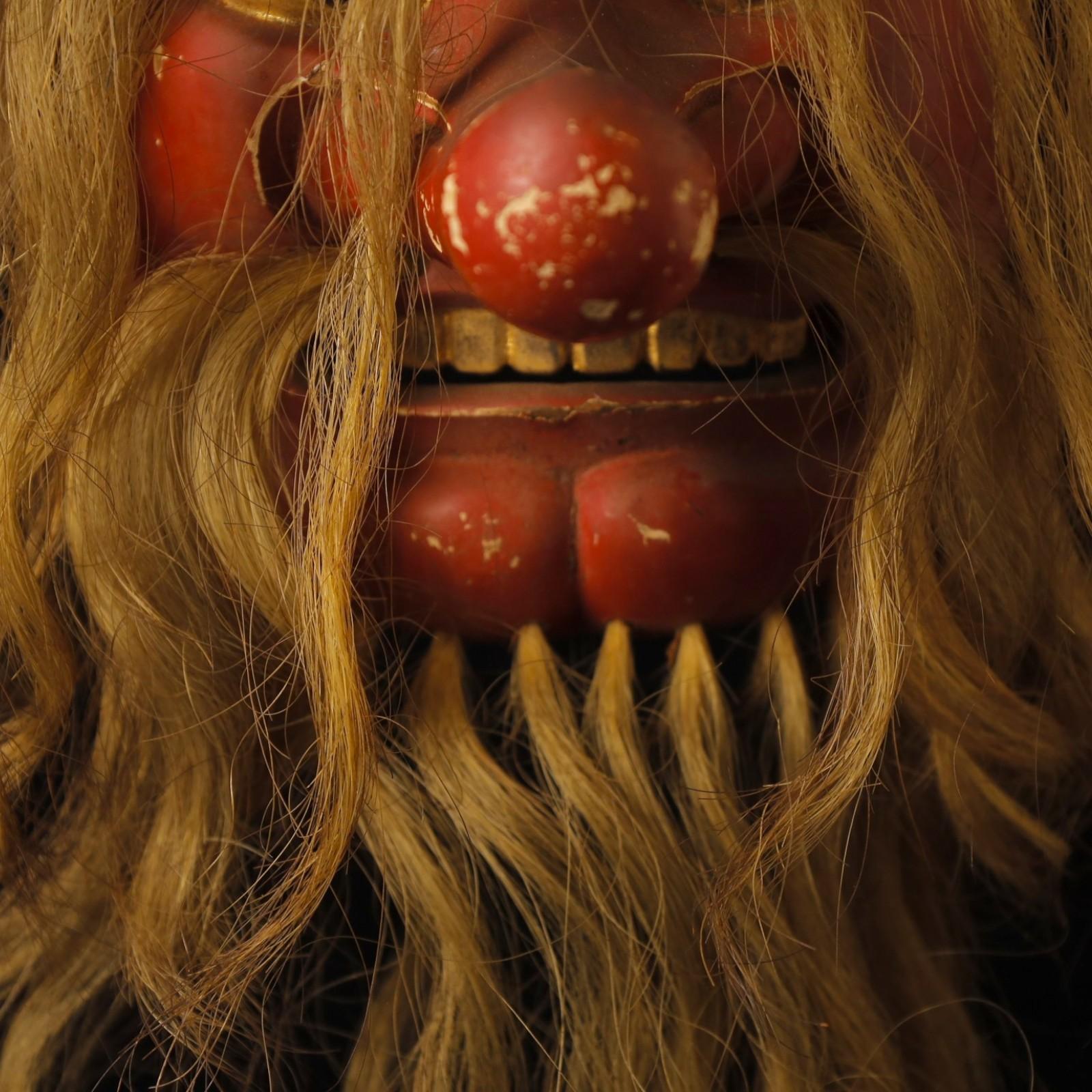 Superbe masque de Tengu japonais du 19e siècle - Fin de la période Edo en vente 12