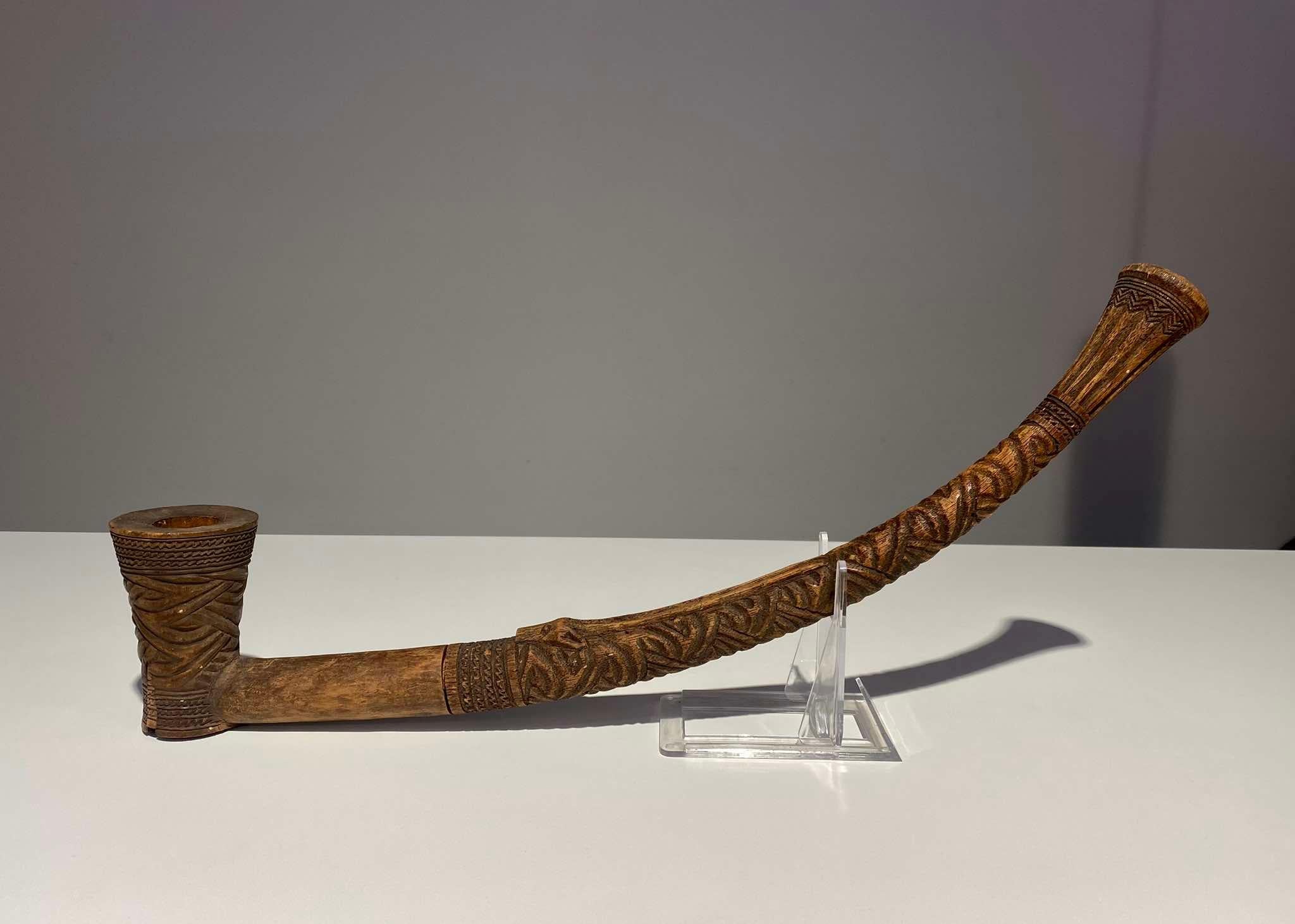 Magnífica pipa Kuba del siglo XIX RD del Congo Arte africano Kasaï en Bueno estado para la venta en Leuven, BE