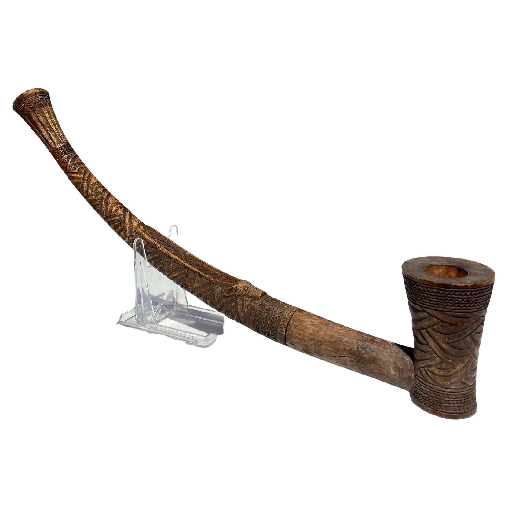 Magnífica pipa Kuba del siglo XIX RD del Congo Arte africano Kasaï