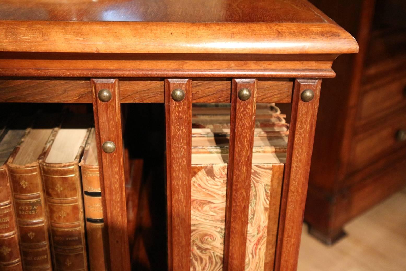 Edwardian Superb 19th Century Mahogany Revolving Bookcase