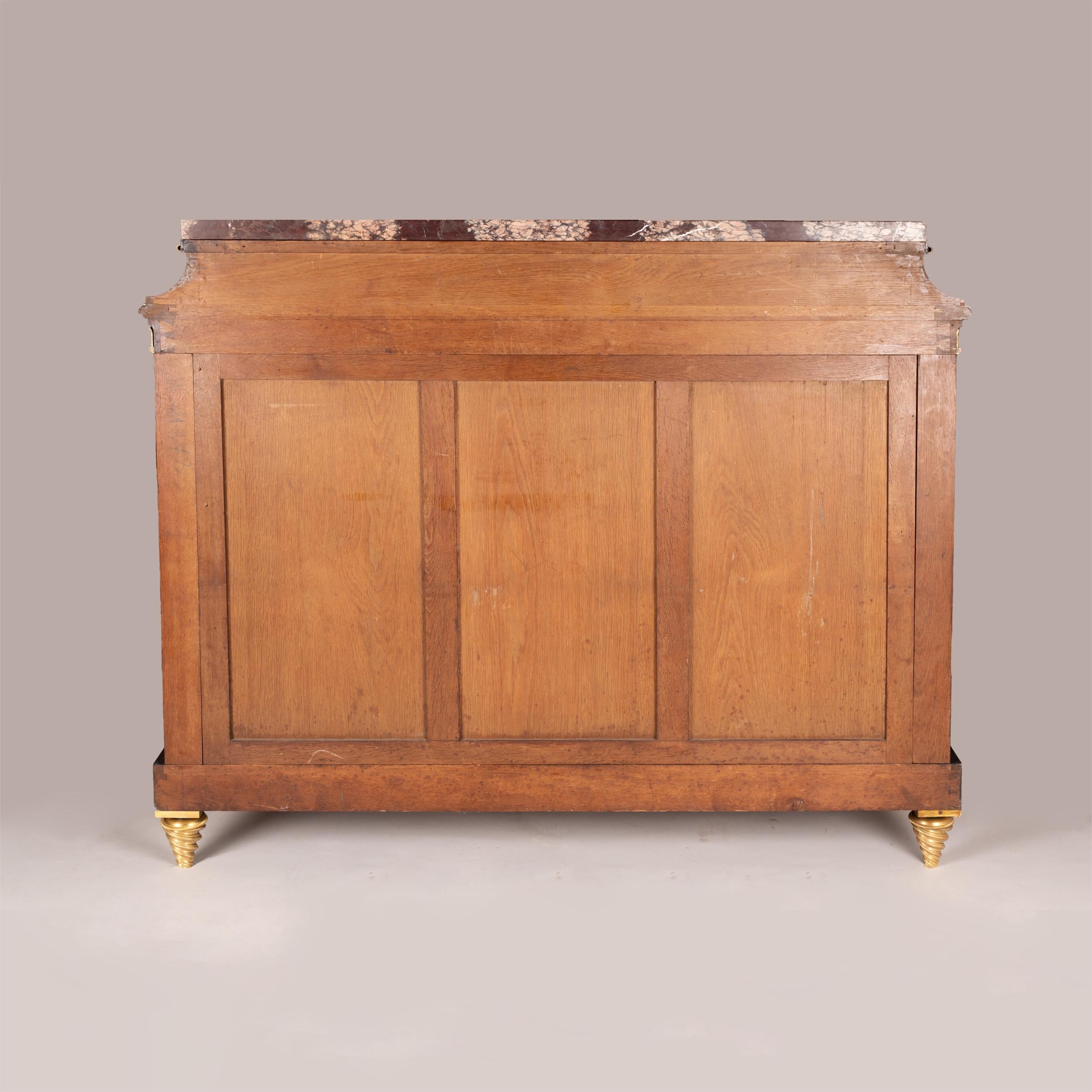 French Superb 19th Century Marquetry Cabinet in the Louis XIV Manner For Sale