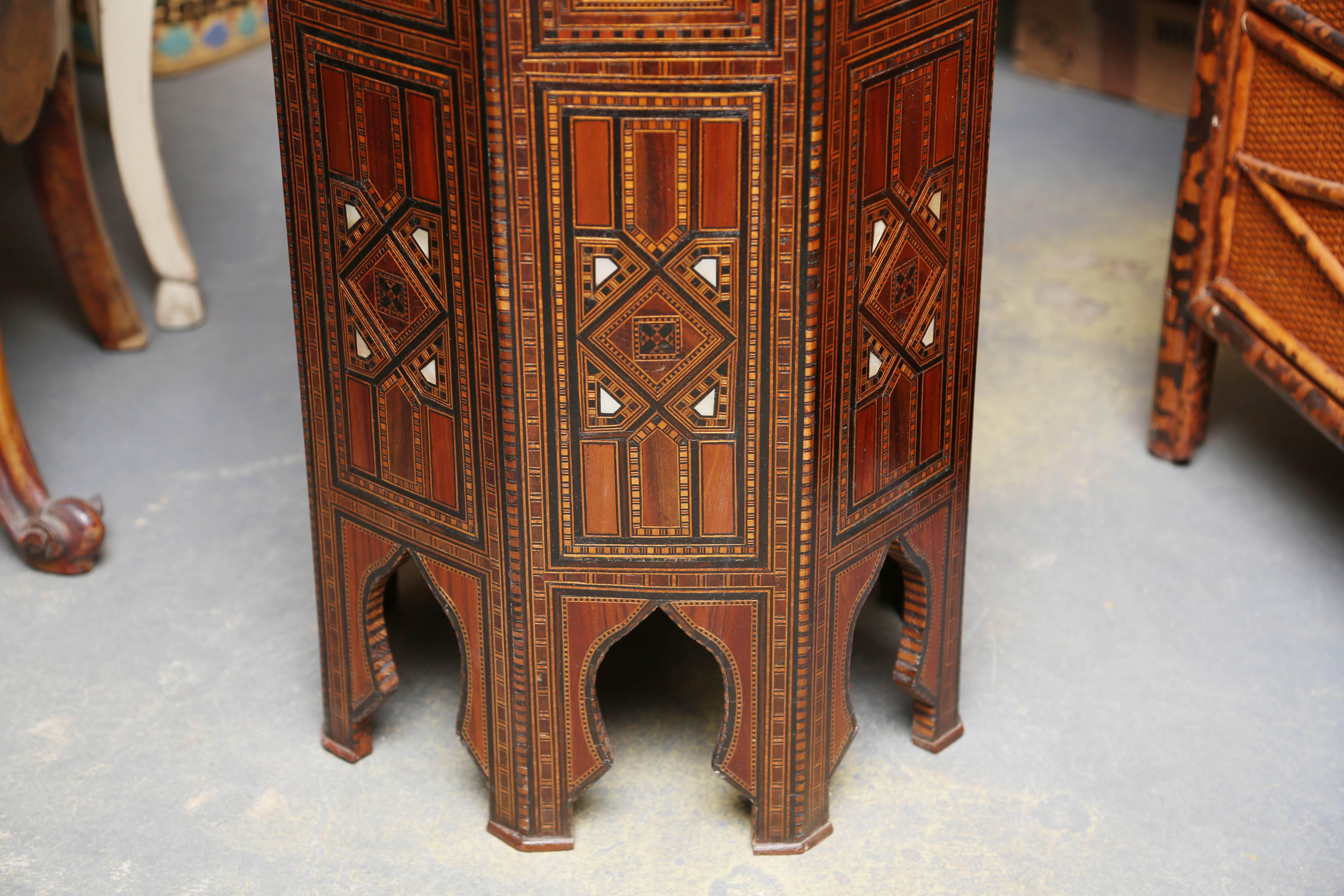 Mother-of-Pearl Superb 19th Century Syrian Tabouret