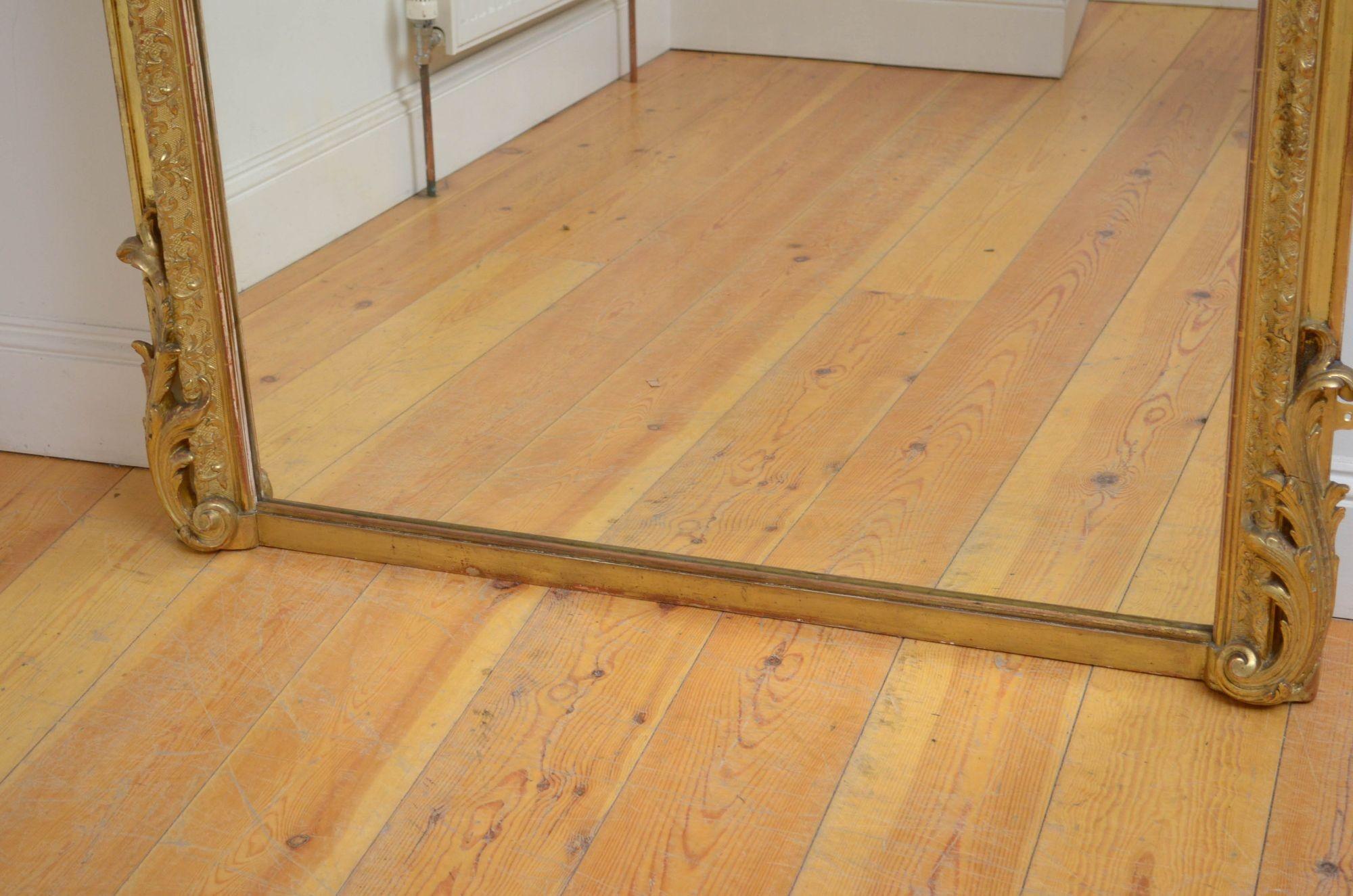 French Superb 19th Century Trumeau Mirror For Sale
