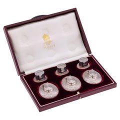 Superb 20th Century Set Of Six Solid Silver Menu Holders, Asprey & Co c.1990