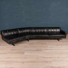 Superb 21st Century Italian Three-Seat Leather Sofa By Poltrona Frau