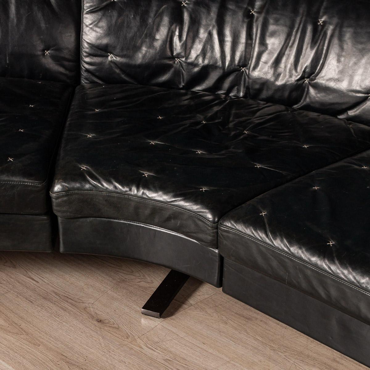 Superb 21st Century Italian Three-Seat Leather Sofa By Poltrona Frau 2