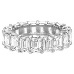 Superb Platin-Eternity-Ring mit 8,0 Karat Diamanten