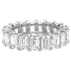 Superbe bracelet éternel en platine avec diamant de 8,0cttw