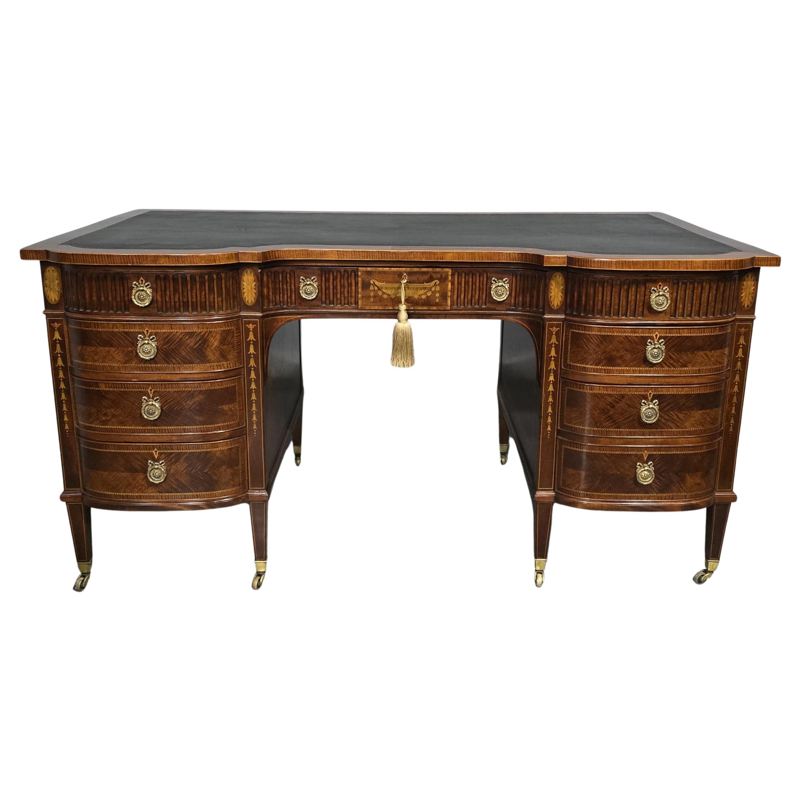 Superb Adams Inlaid Desk For Sale