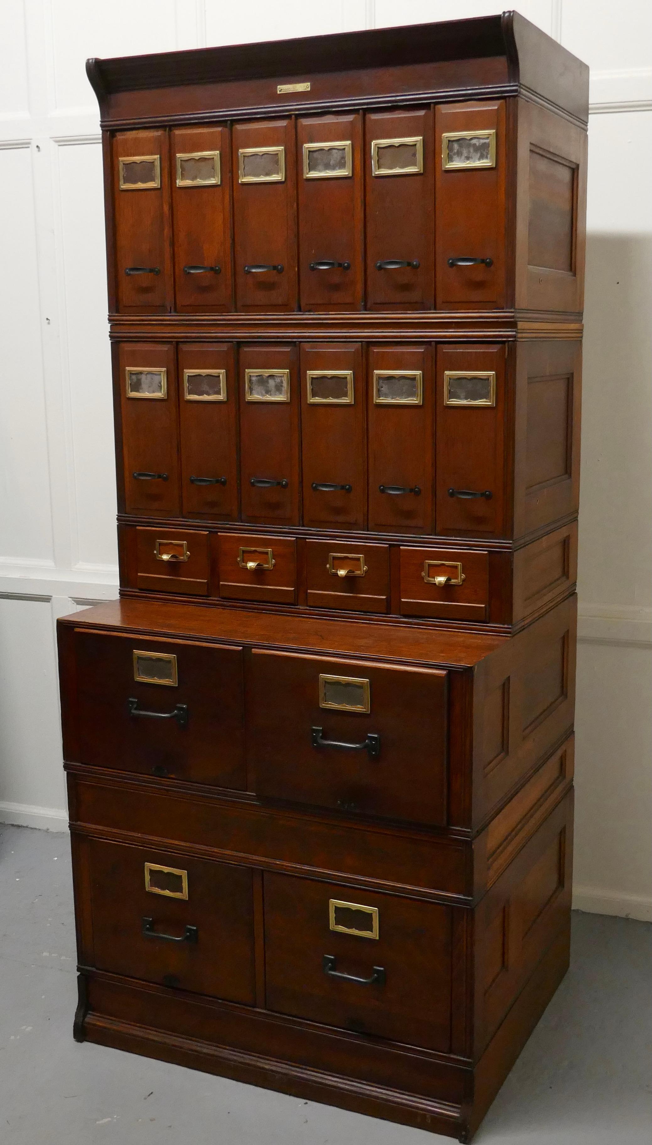 Superb American Stacking Filing Cabinet by Yawman and Erbe    For Sale 1