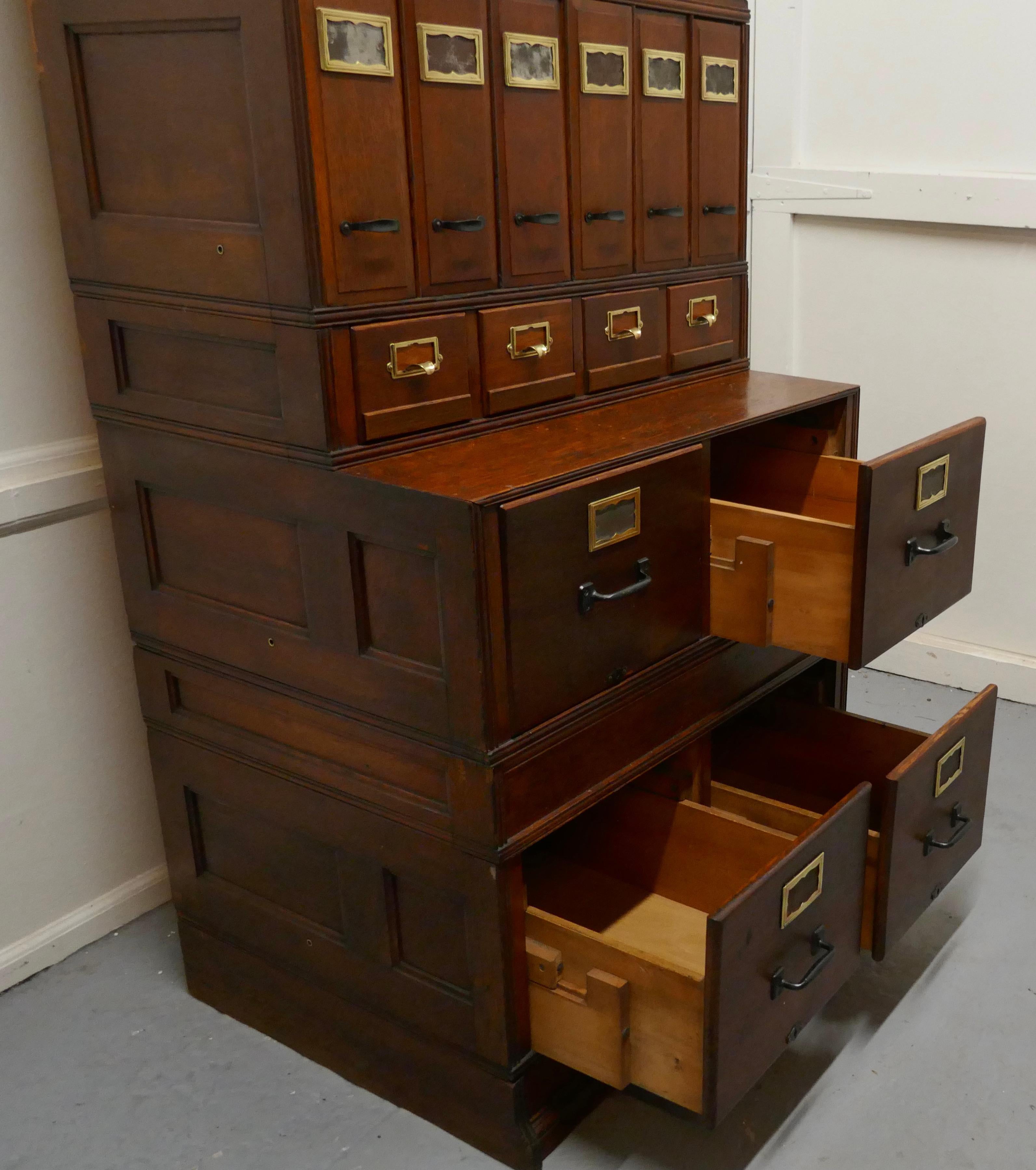 Superb American Stacking Filing Cabinet by Yawman and Erbe 1