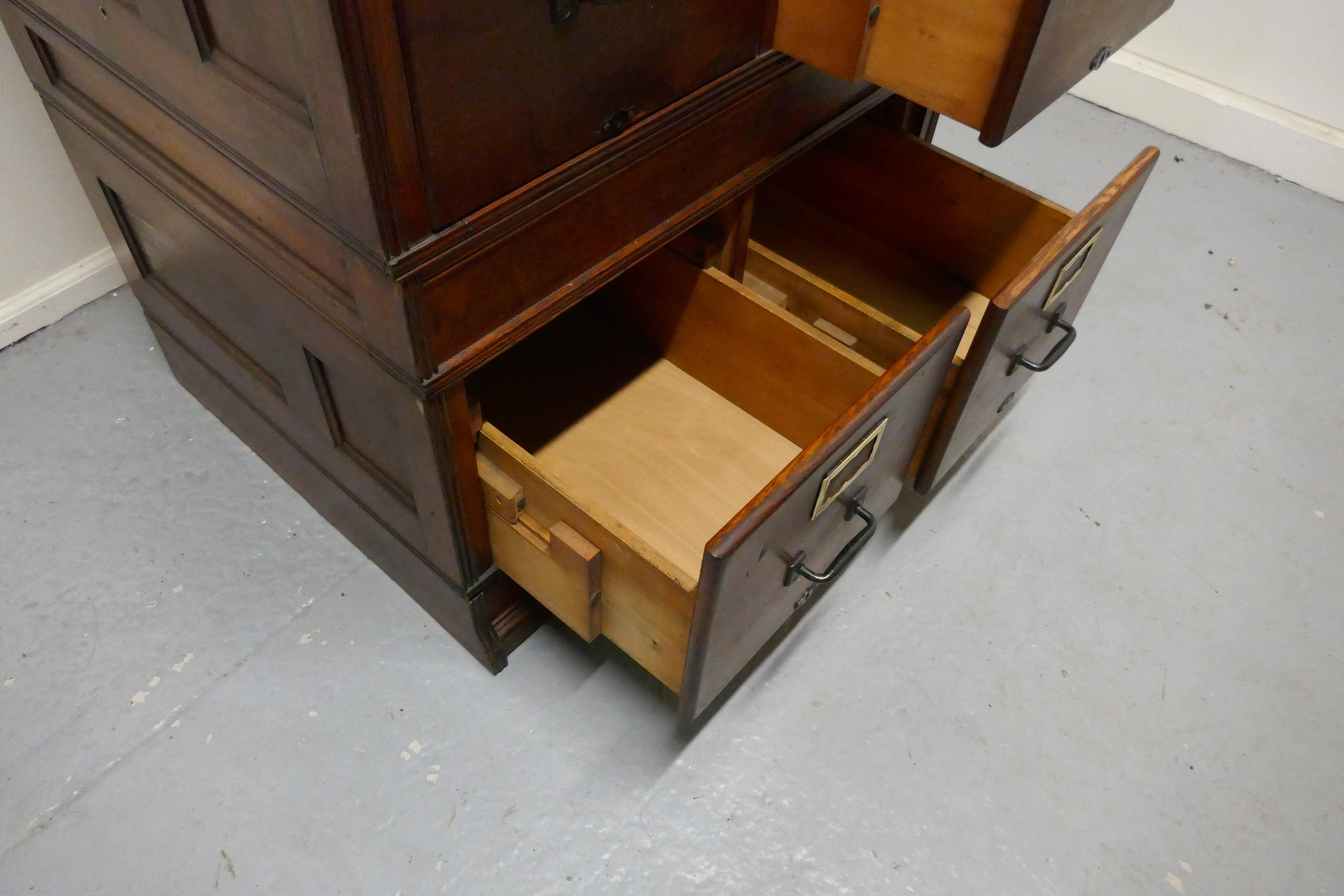 Superb American Stacking Filing Cabinet by Yawman and Erbe    For Sale 3