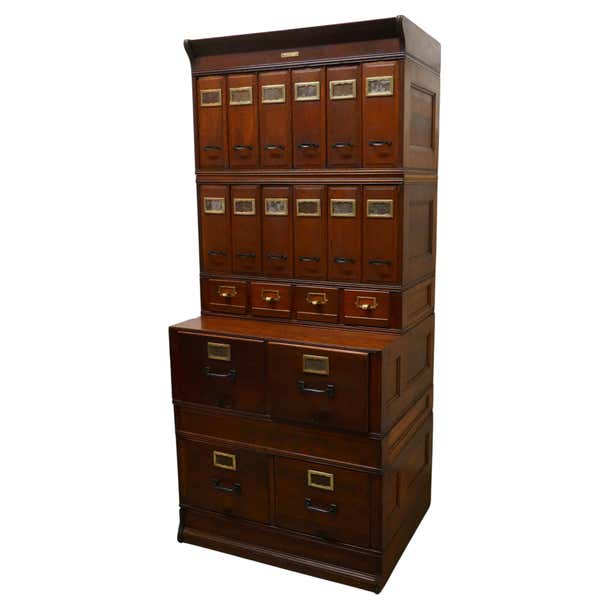Superb American Stacking Filing Cabinet by Yawman and Erbe For Sale at ...