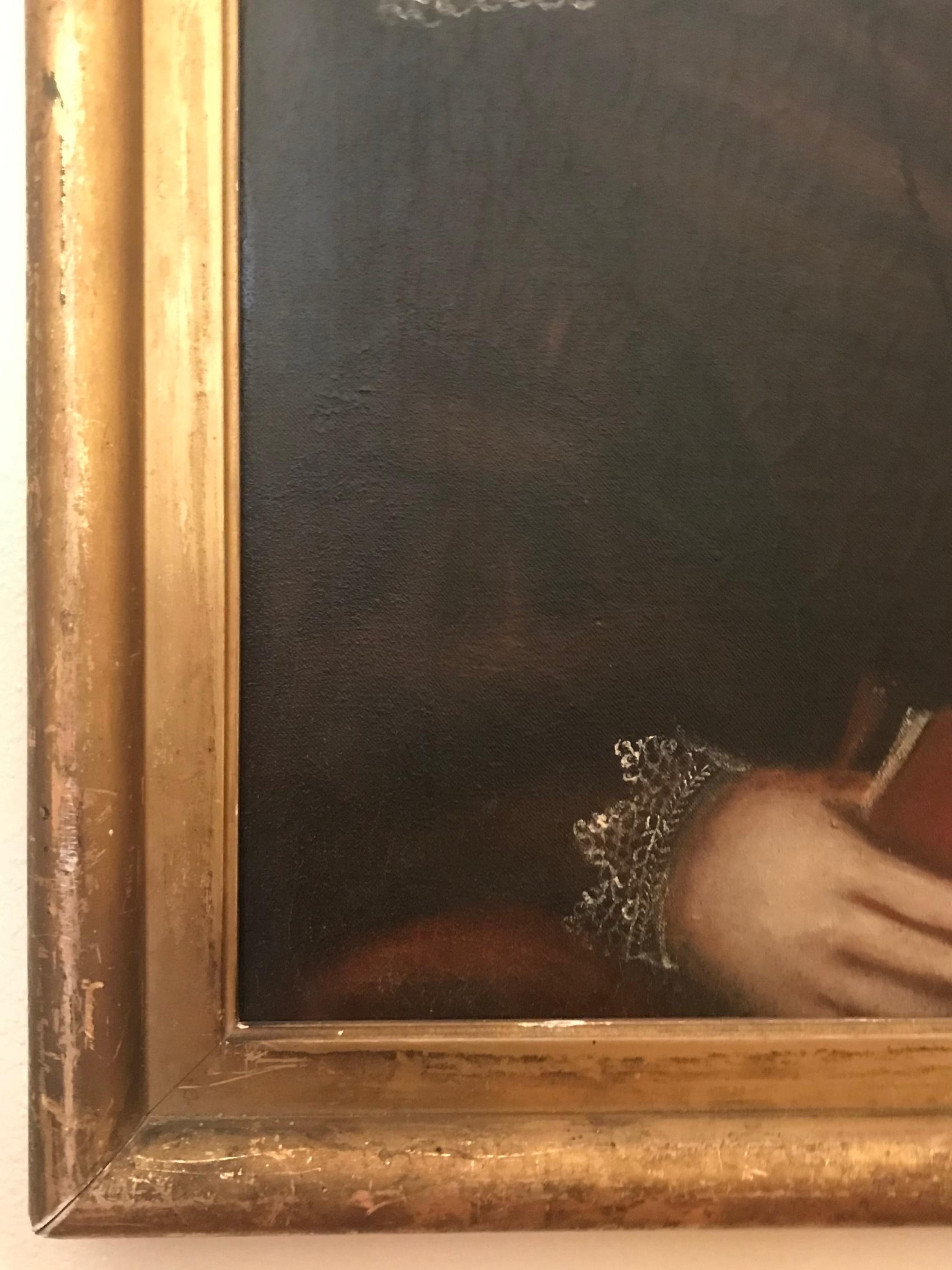 Superbo ritratto d'arte popolare americana di Ammi Phillips, circa 1840 in vendita 5