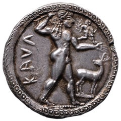 Superb Ancient Greek Silver Stater Coin from Kaulonia, 525 BC
