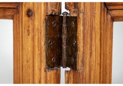 Superb and Architectural Chinese Carved Wood and Glass Four-Panel Screen