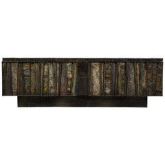 Superb and Large "Deep Relief" Credenza, by Paul Evans for Directional