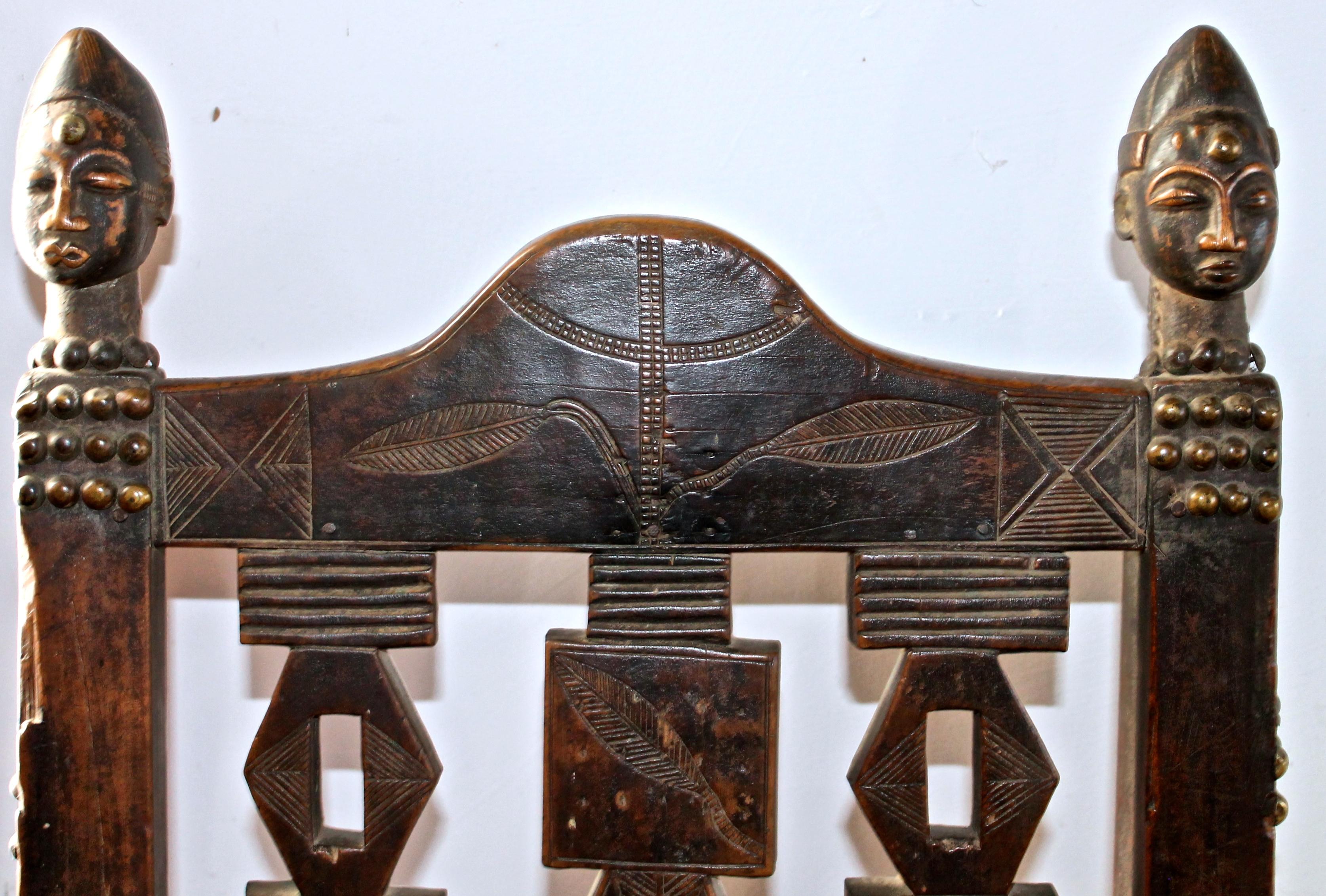  Baule Chair 19th Century from the Ivory Coast In Good Condition In Sharon, CT