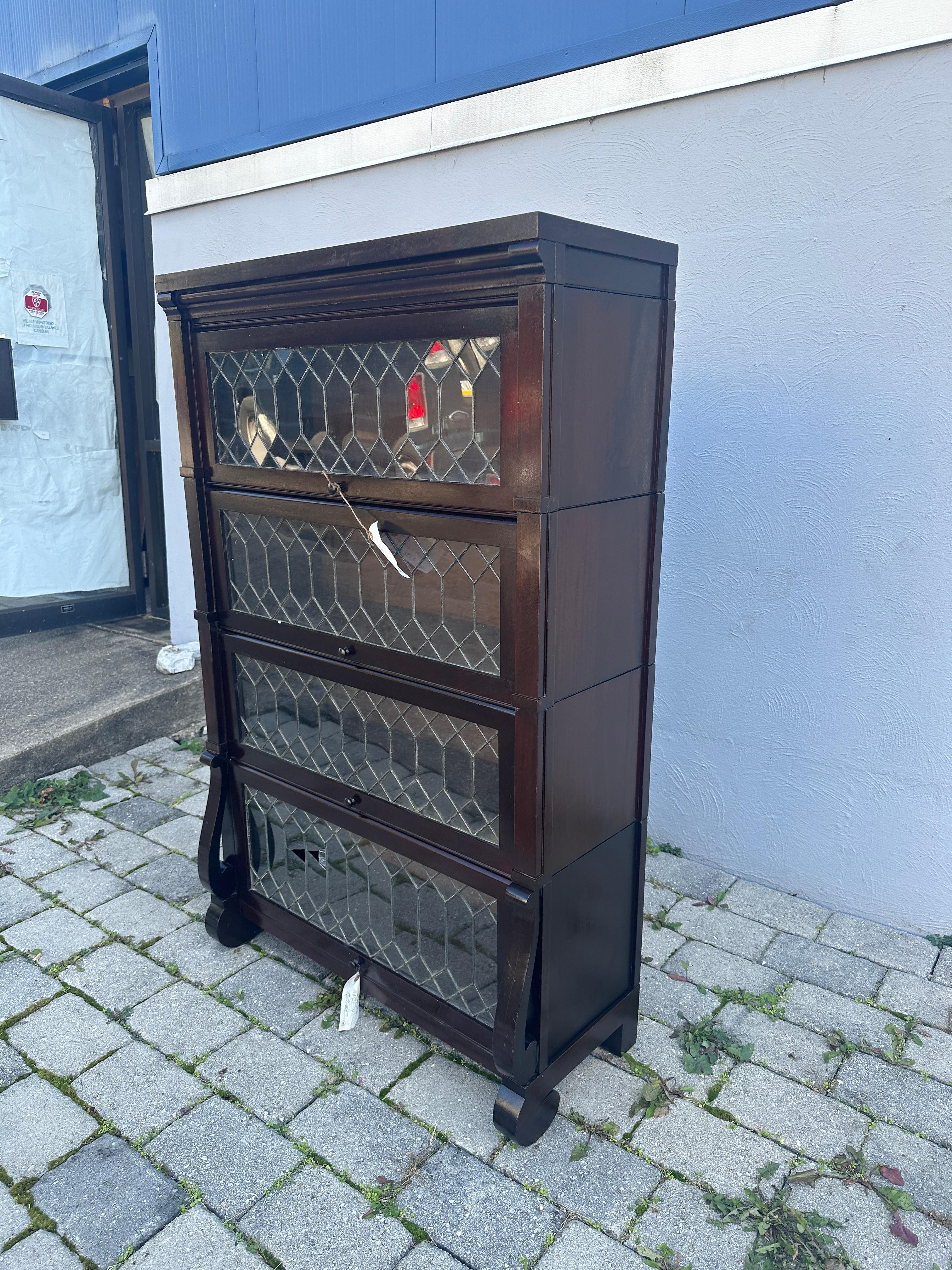 SUPERB Antique Barrister Bookcase by Michigan Chair Company from Early 1900s. 7