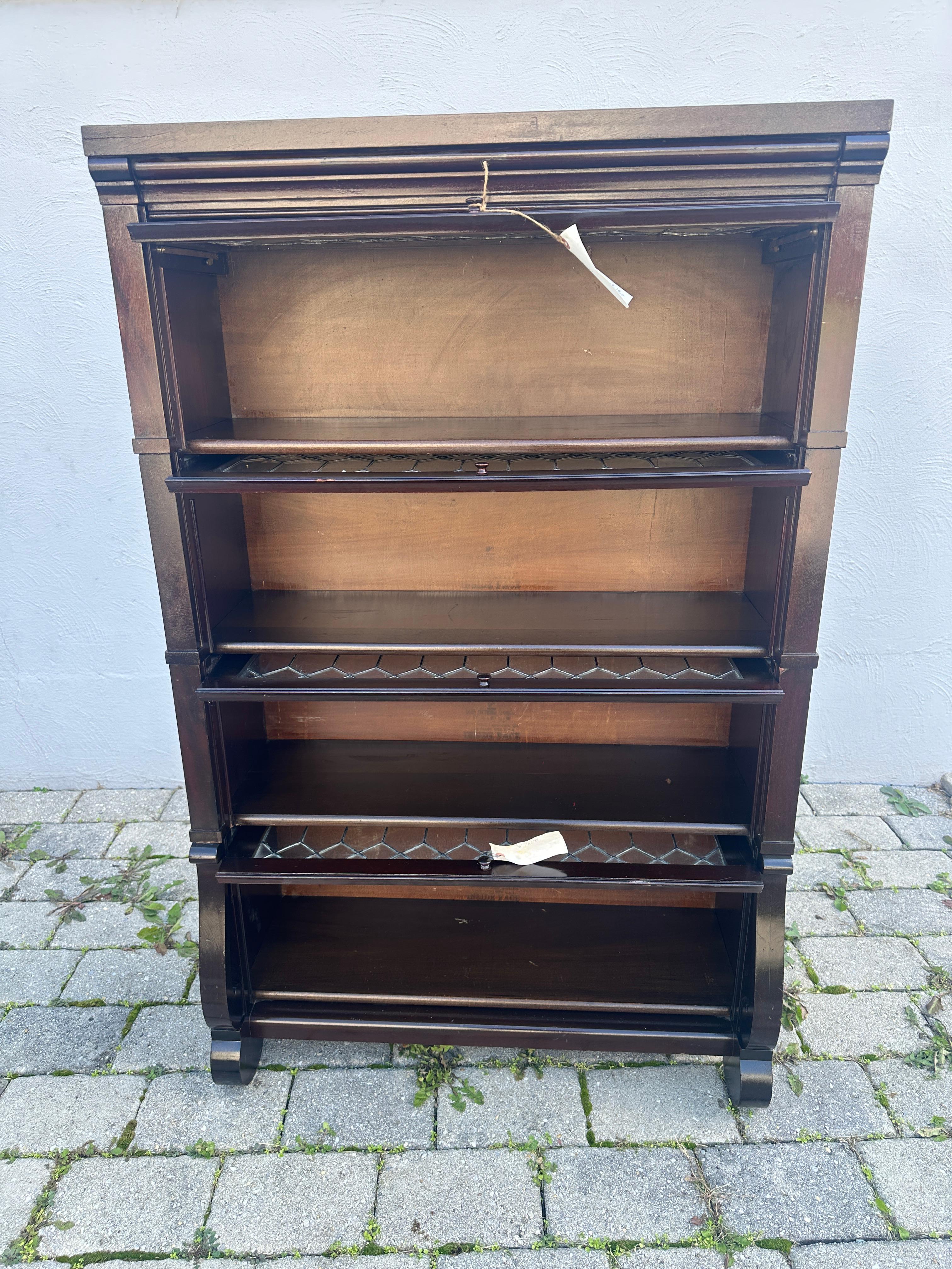 SUPERB Antique Barrister Bookcase by Michigan Chair Company from Early 1900s. 1