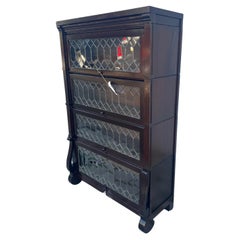 SUPERB Antique Barrister Bookcase by Michigan Chair Company from Early 1900s.