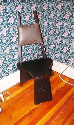 SUPERB Antique Charles Limbert Hall Chair - Stickley Era - W2232