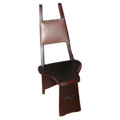 SUPERB Antique Charles Limbert Hall Chair - Stickley Era - W2232