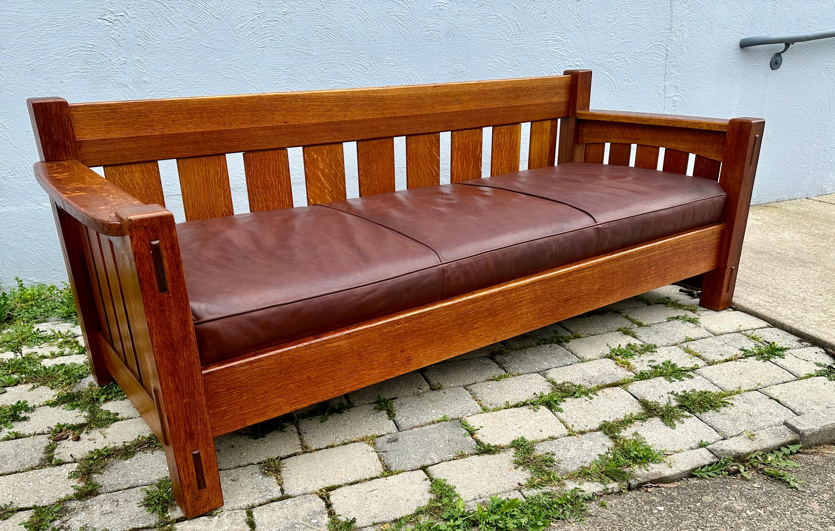 SUPERBO ANTIQUOTA Charles Limbert - Epoca Charles Stickley - W7060 in vendita 5