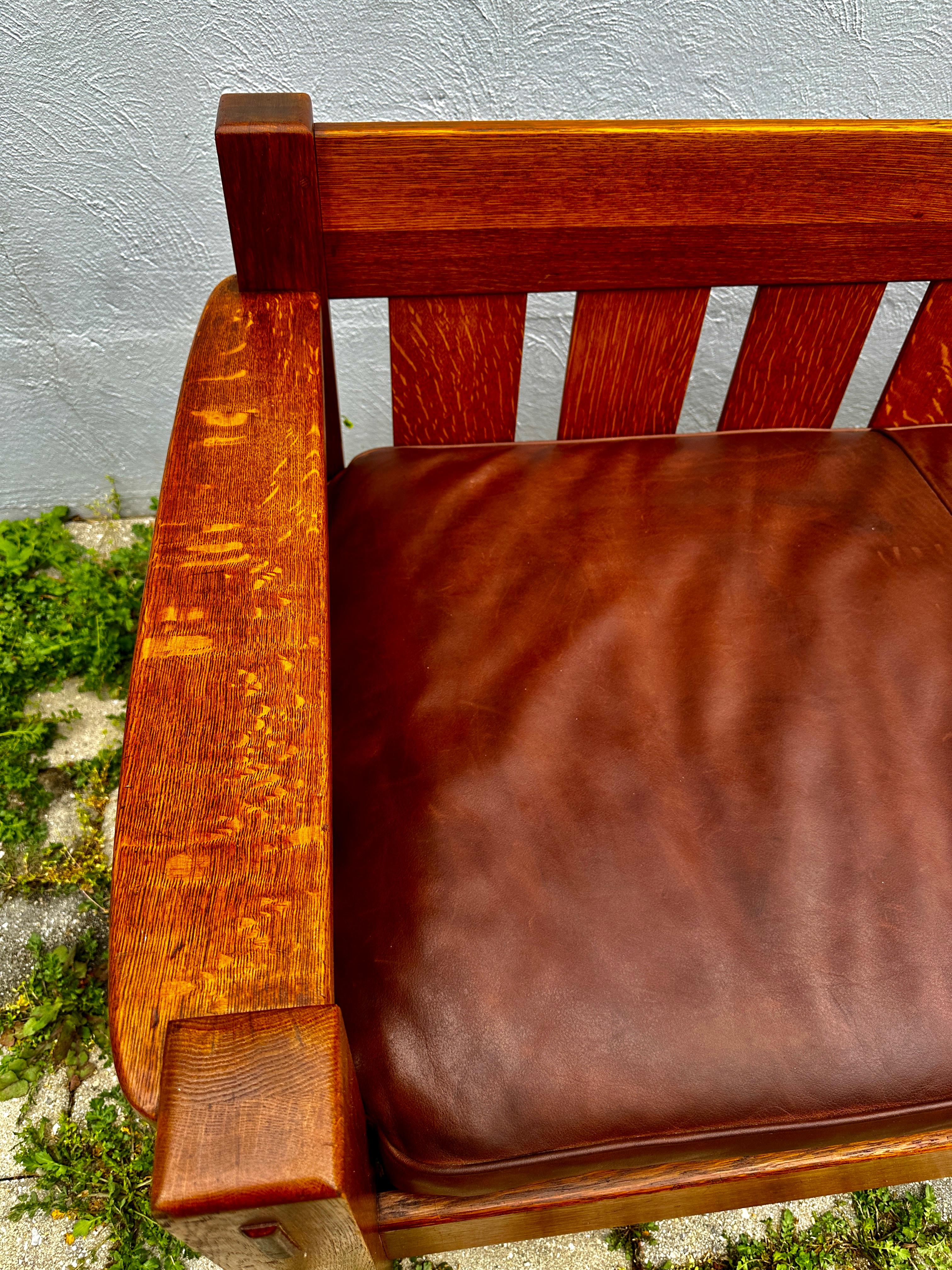 SUPERBO ANTIQUOTA Charles Limbert - Epoca Charles Stickley - W7060 in vendita 6