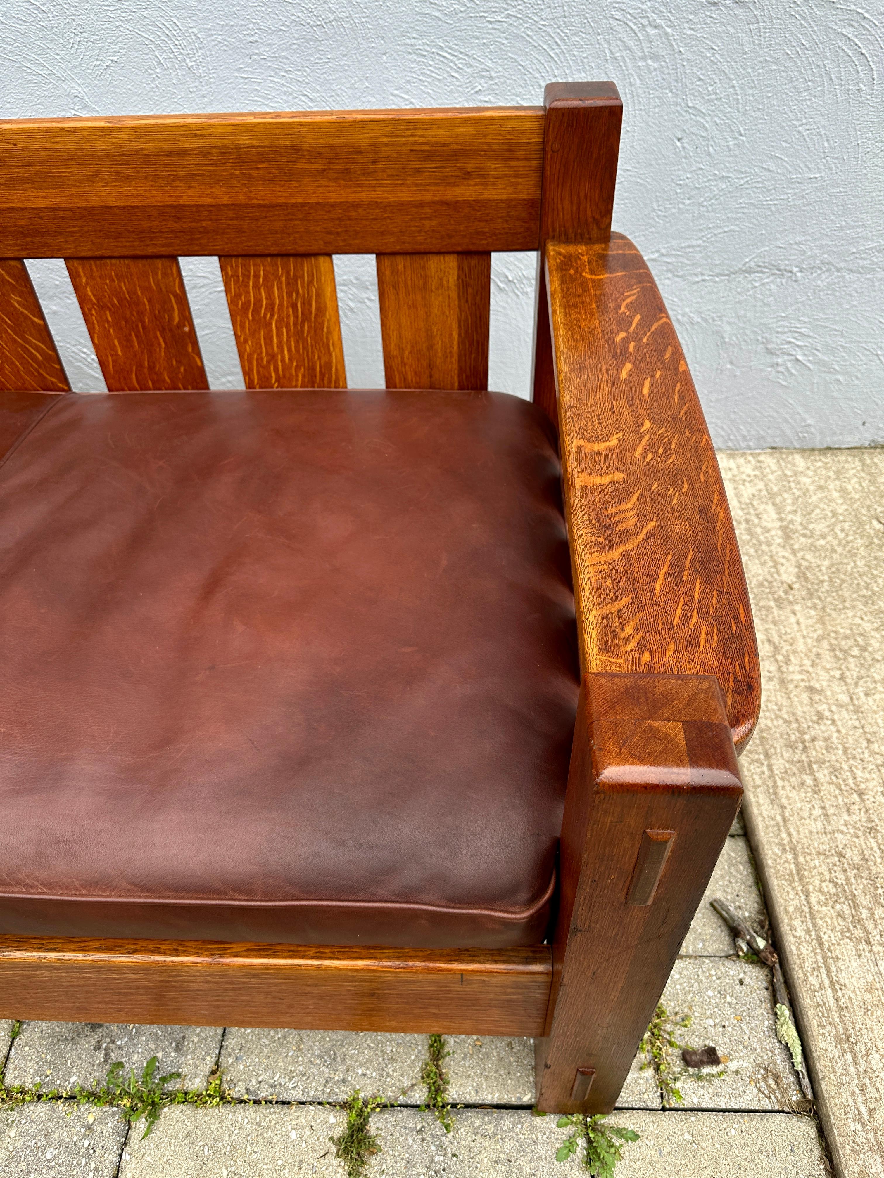 SUPERBO ANTIQUOTA Charles Limbert - Epoca Charles Stickley - W7060 in vendita 7