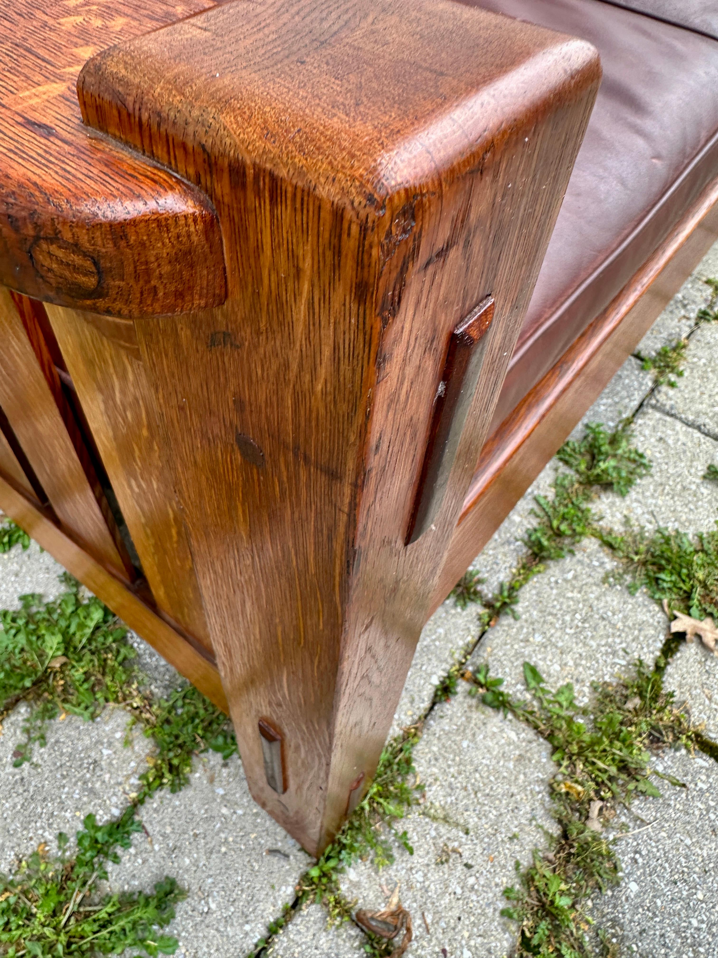SUPERBO ANTIQUOTA Charles Limbert - Epoca Charles Stickley - W7060 in vendita 12