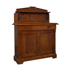 Superb Antique Chiffonier, Scottish, Oak, Sideboard, Cabinet, Victorian, C. 1860