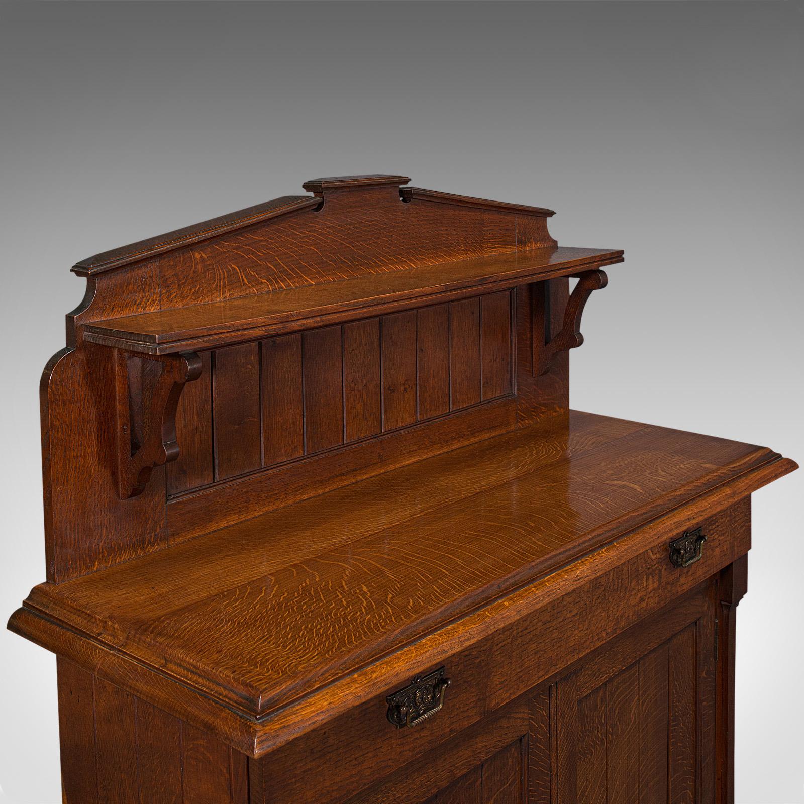 Superb Antique Chiffonier, Scottish, Oak, Sideboard, Cabinet, Victorian, C. 1860 1