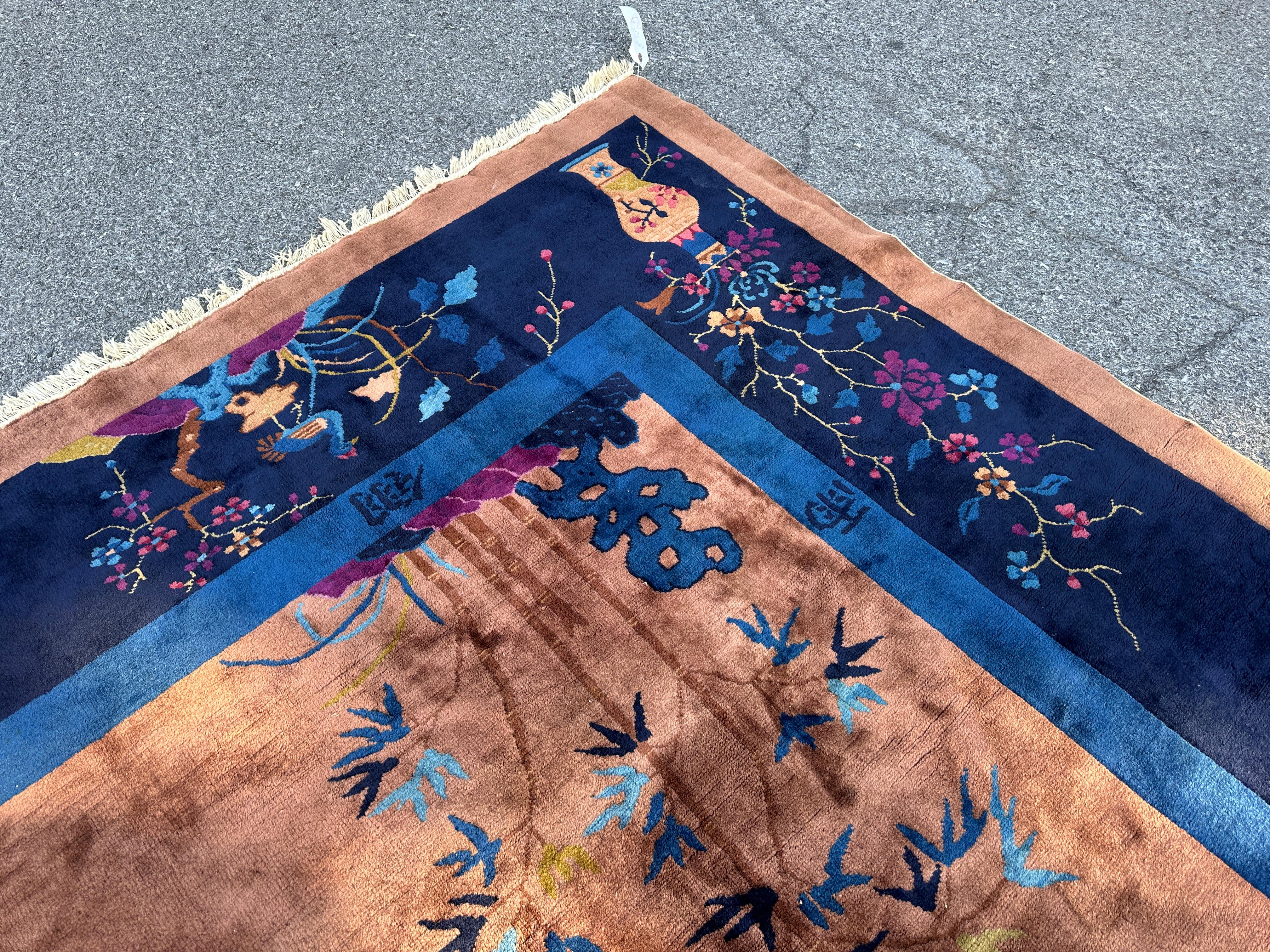 SUPERB Antique Chinese Art Deco Rug circa 1930s    MUST  SELL          MUST SELL For Sale 6