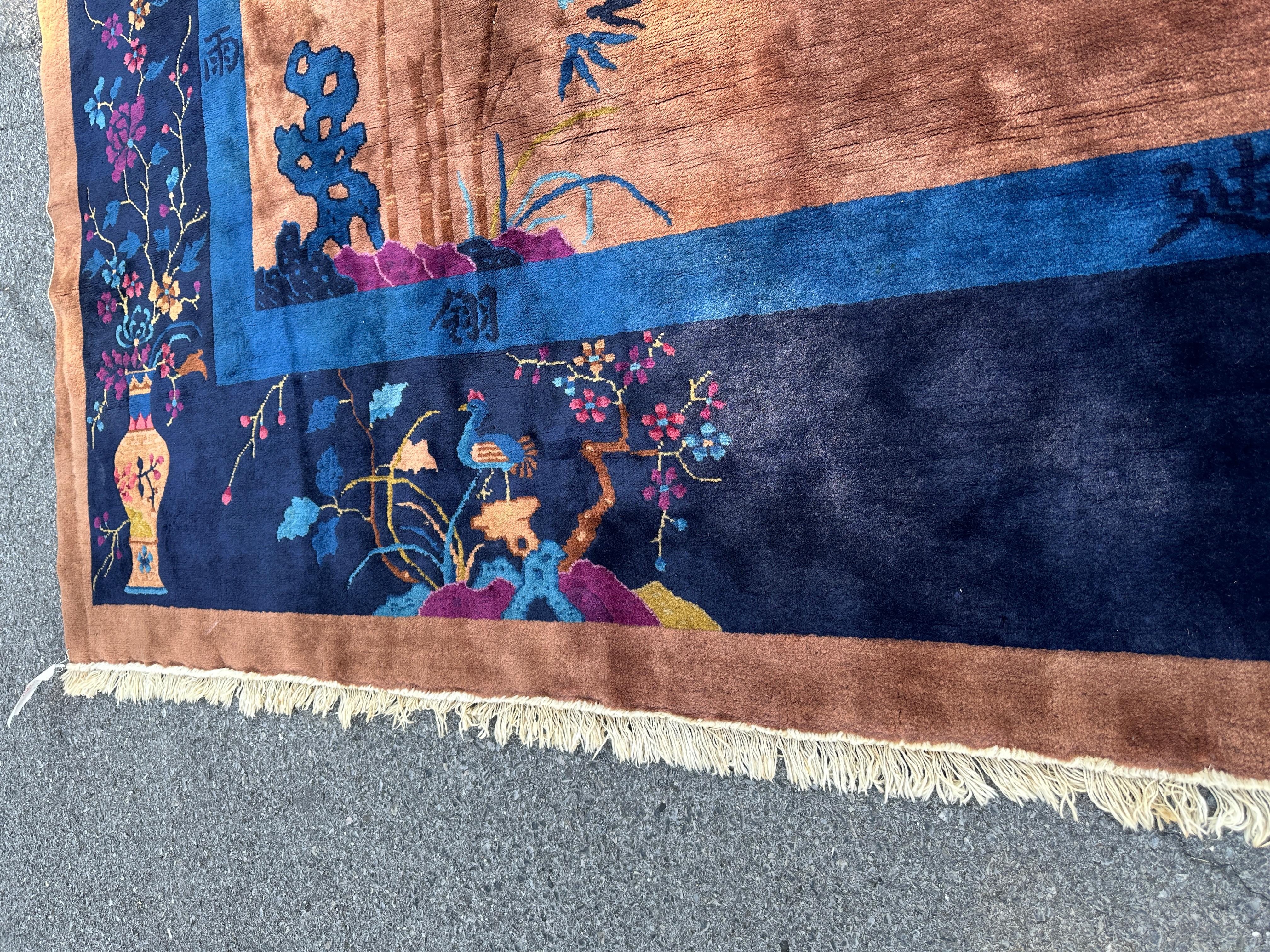 SUPERB Antique Chinese Art Deco Rug circa 1930s    MUST  SELL          MUST SELL For Sale 9