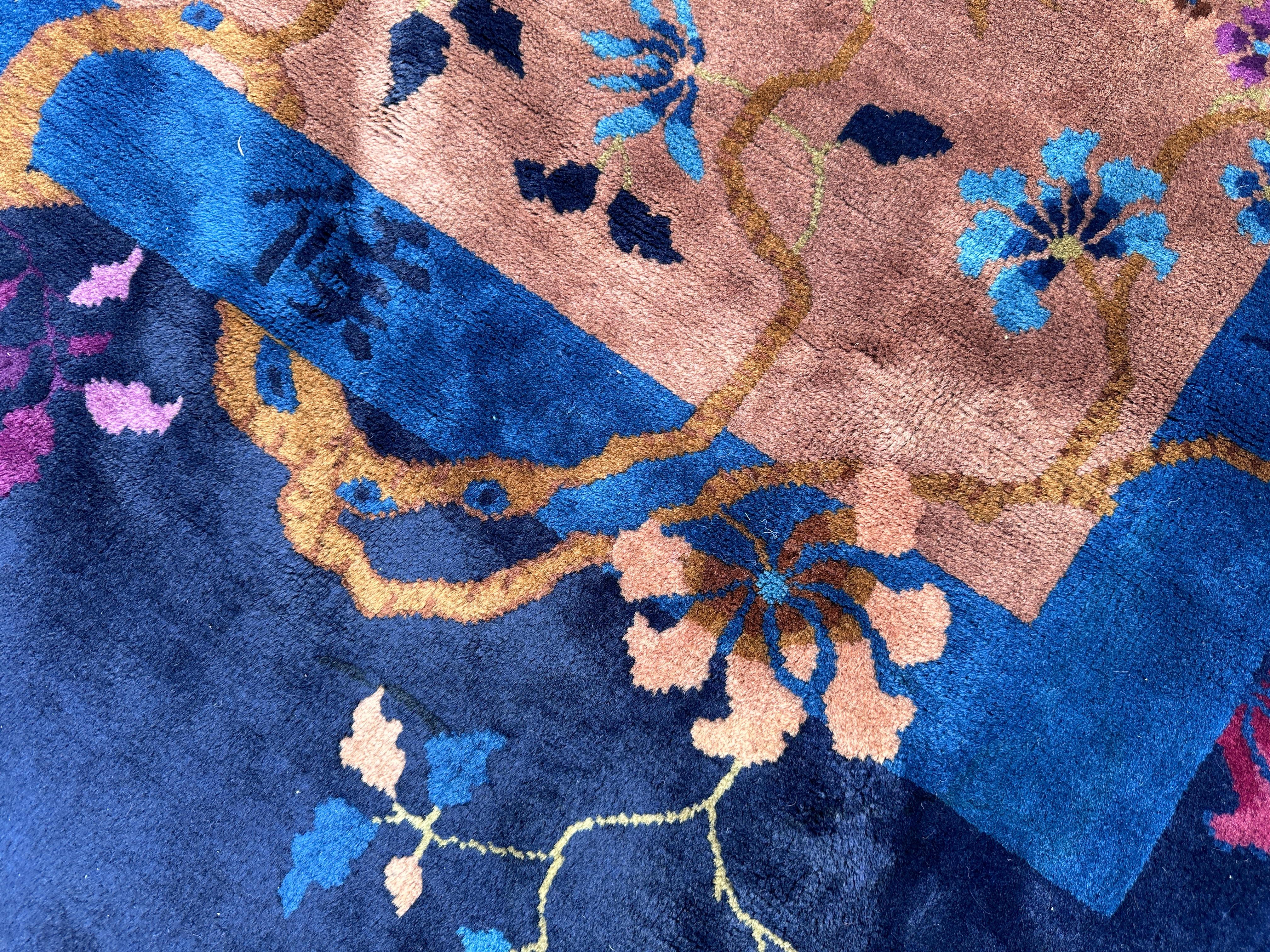 Wool SUPERB Antique Chinese Art Deco Rug circa 1930s    MUST  SELL          MUST SELL For Sale